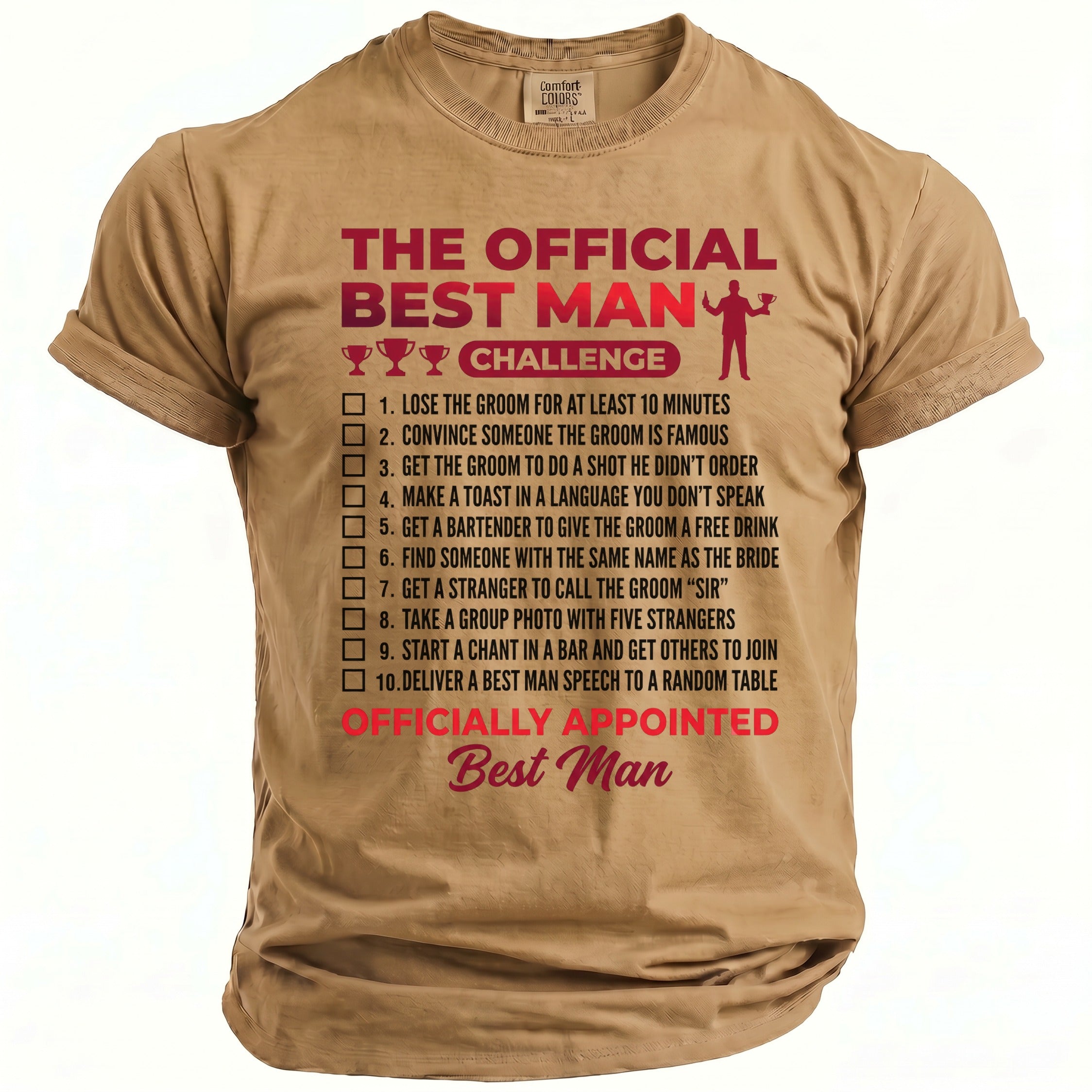 Best Man Challenge T-Shirt - Midnight Gents