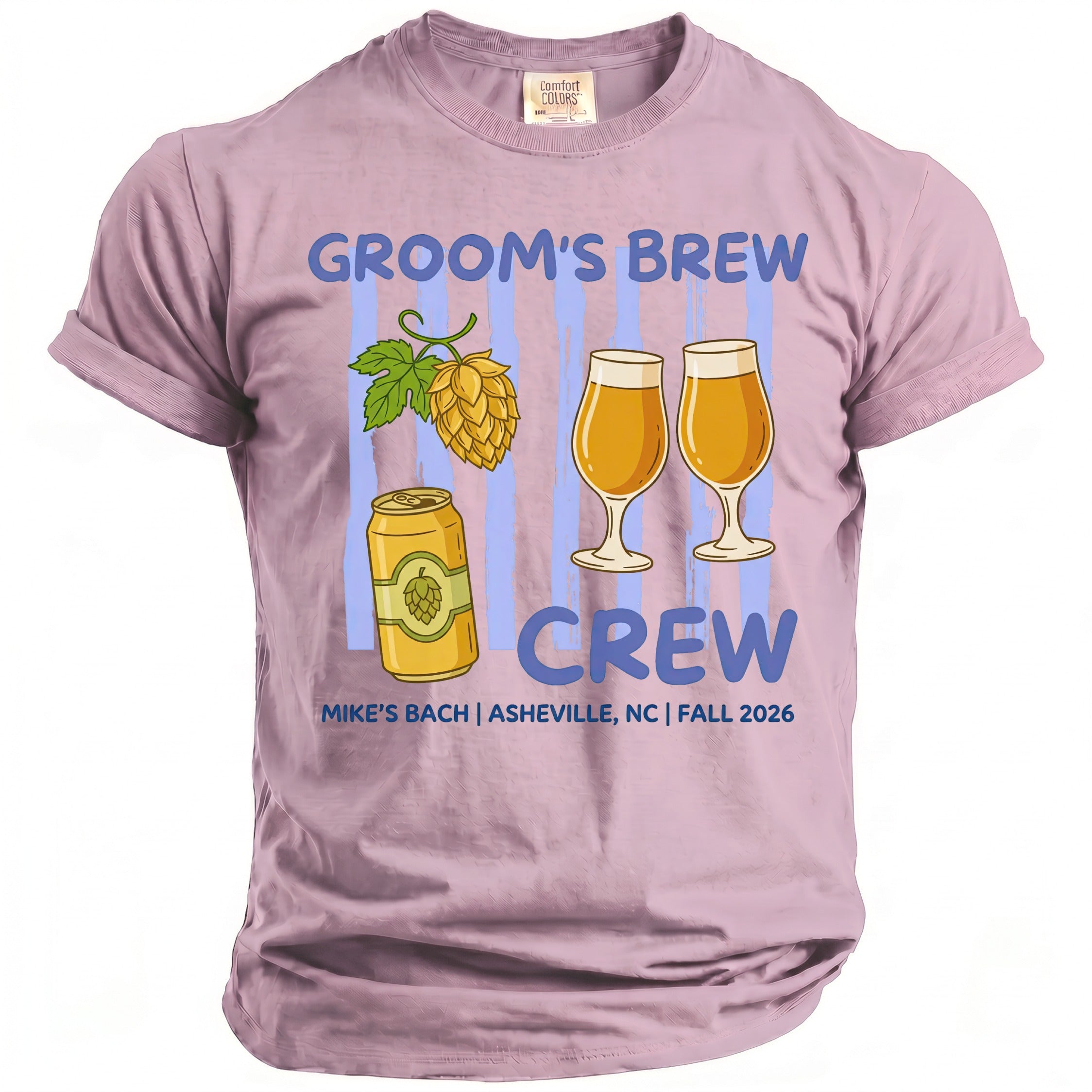 Groom's Brew Crew T-Shirt - Midnight Gents