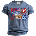 Red White T-Shirt - Midnight Gents