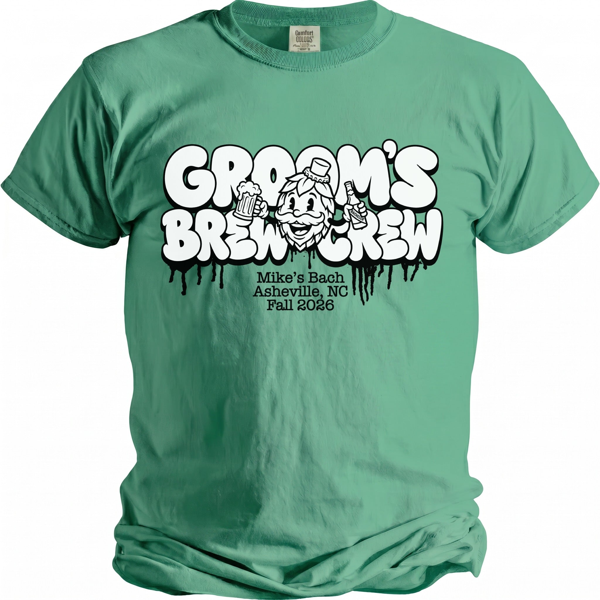 Groom's Brew Crew Party T-Shirt - Midnight Gents
