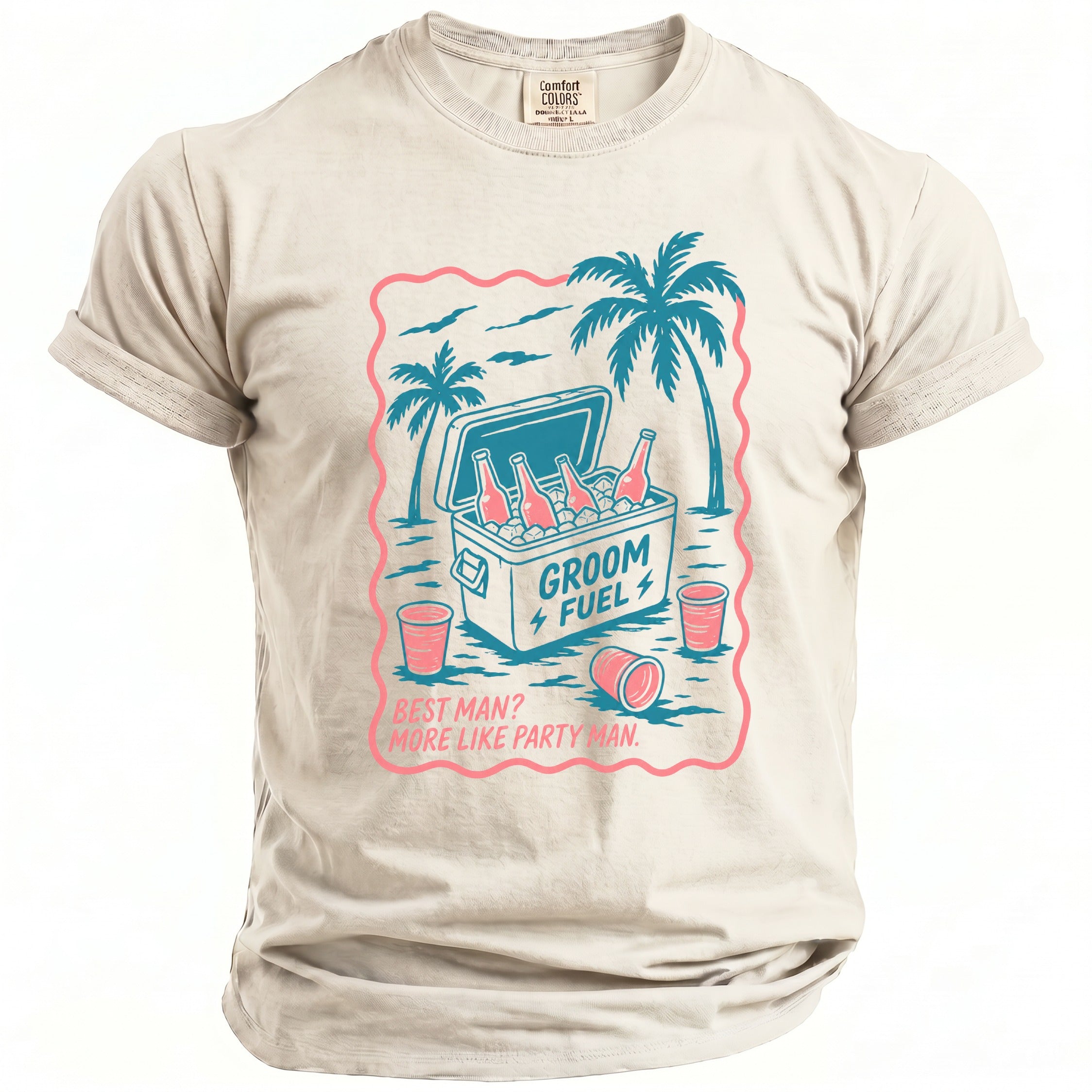 Groom Fuel Party T-Shirt - Midnight Gents