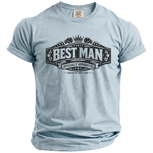 Best Man Bachelor T-Shirt - Midnight Gents