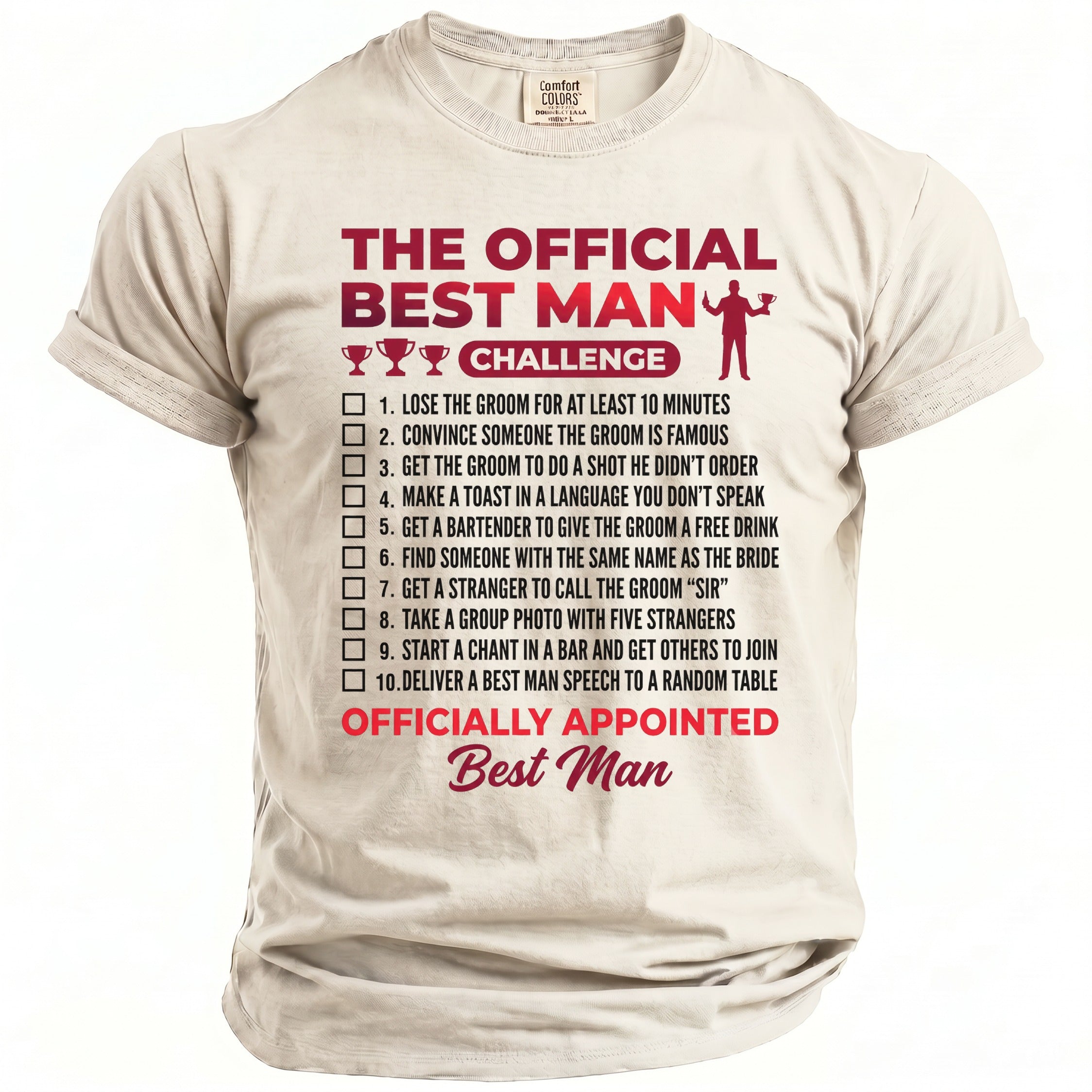 Best Man Challenge T-Shirt - Midnight Gents