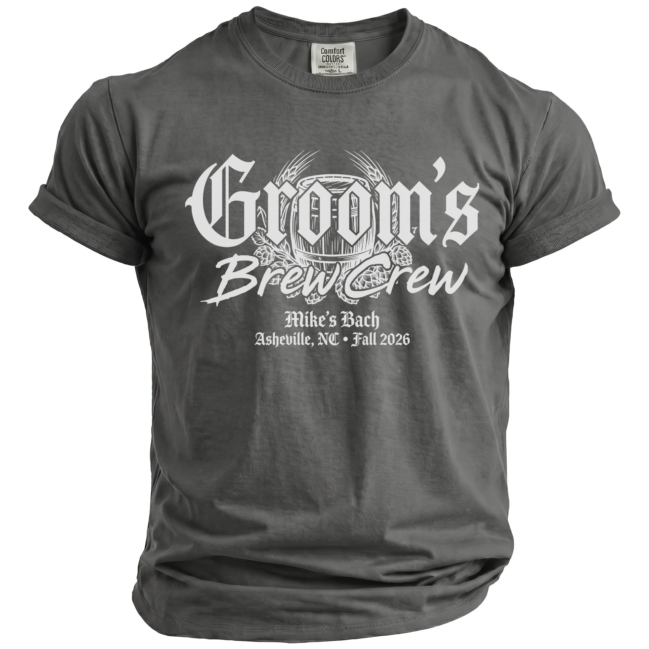 Groom's Brew Crew T-Shirt - Midnight Gents