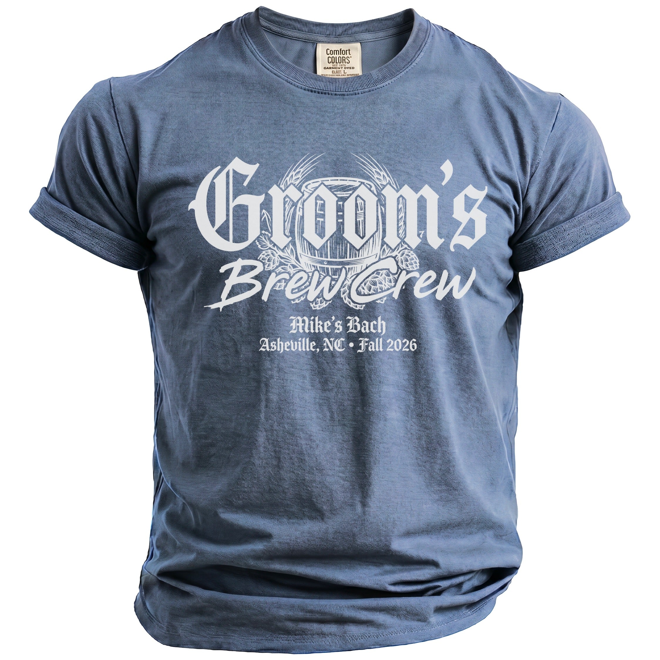 Groom's Brew Crew T-Shirt - Midnight Gents