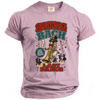 T-shirt with "Swing Bach Last Dance" graphic, a trumpet, and dancing figures.