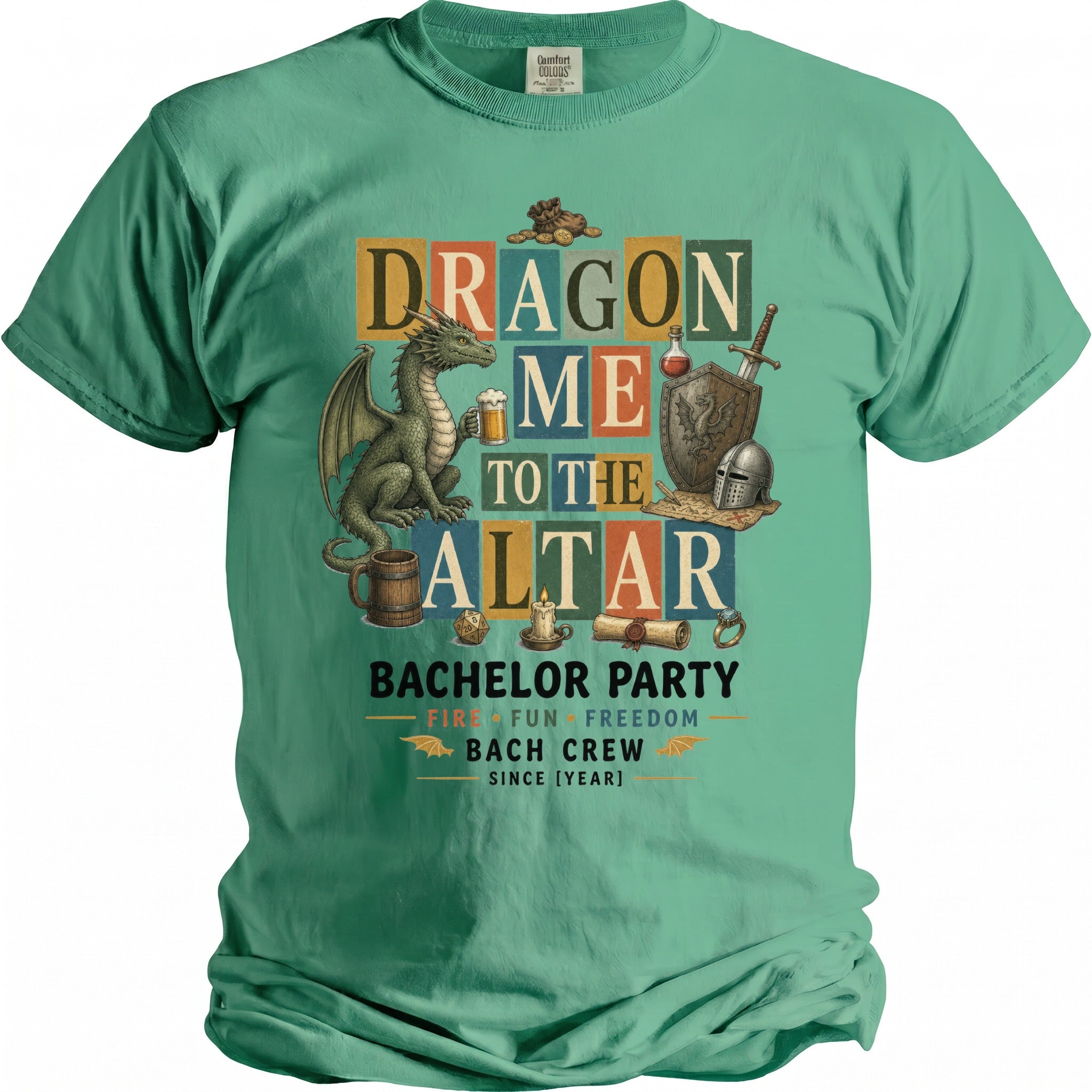 Dragon Altar Bachelor Party Tee - Midnight Gents
