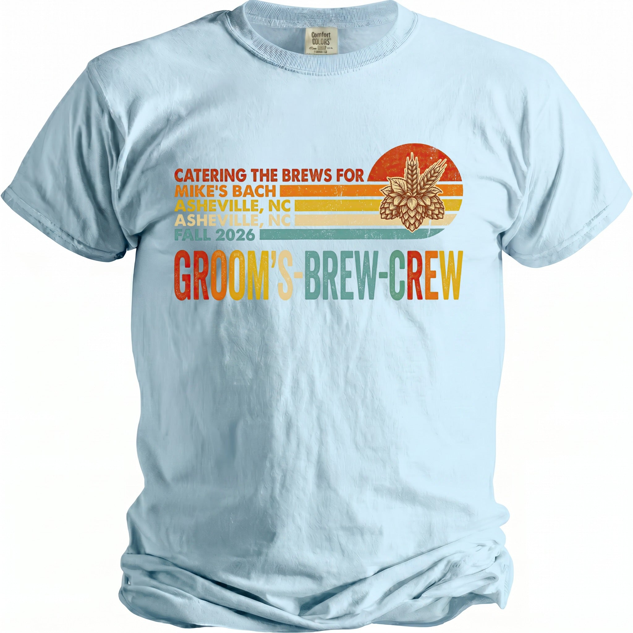 Brew Crew Bachelor Party T-Shirt - Midnight Gents