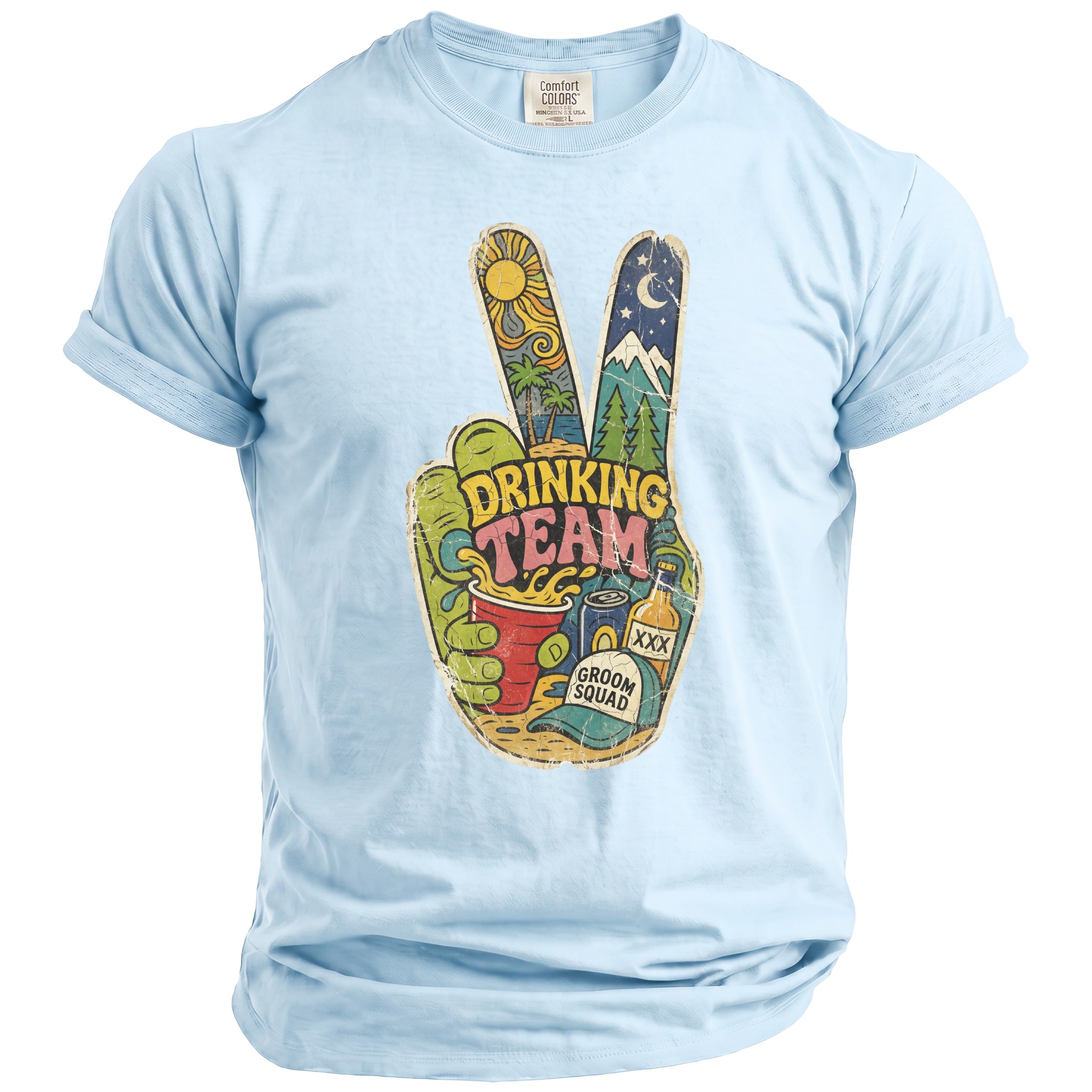 Drinking Team Bachelor T-Shirt - Midnight Gents
