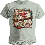 Shirt graphic: Under New Management, Mike's Bach LA CA Summer 2026.