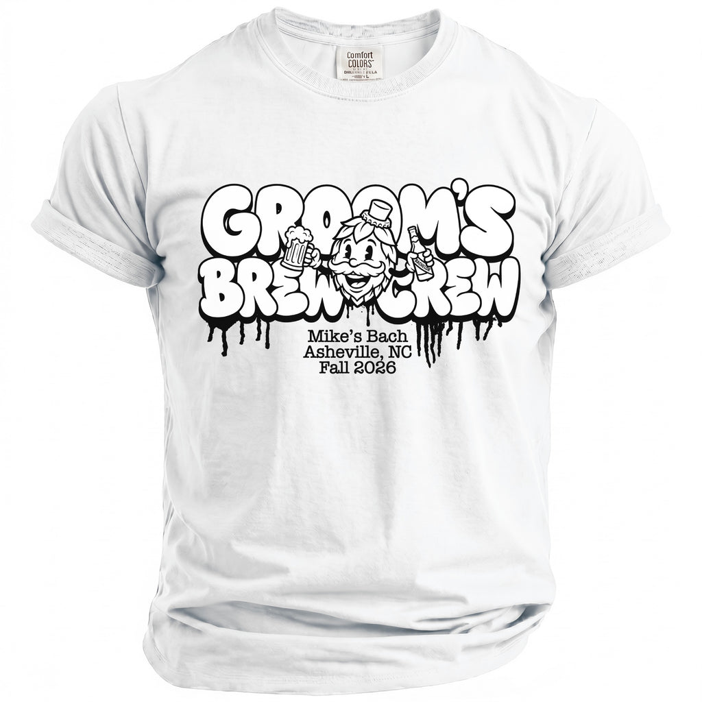 Groom's Brew Crew Party T-Shirt - Midnight Gents