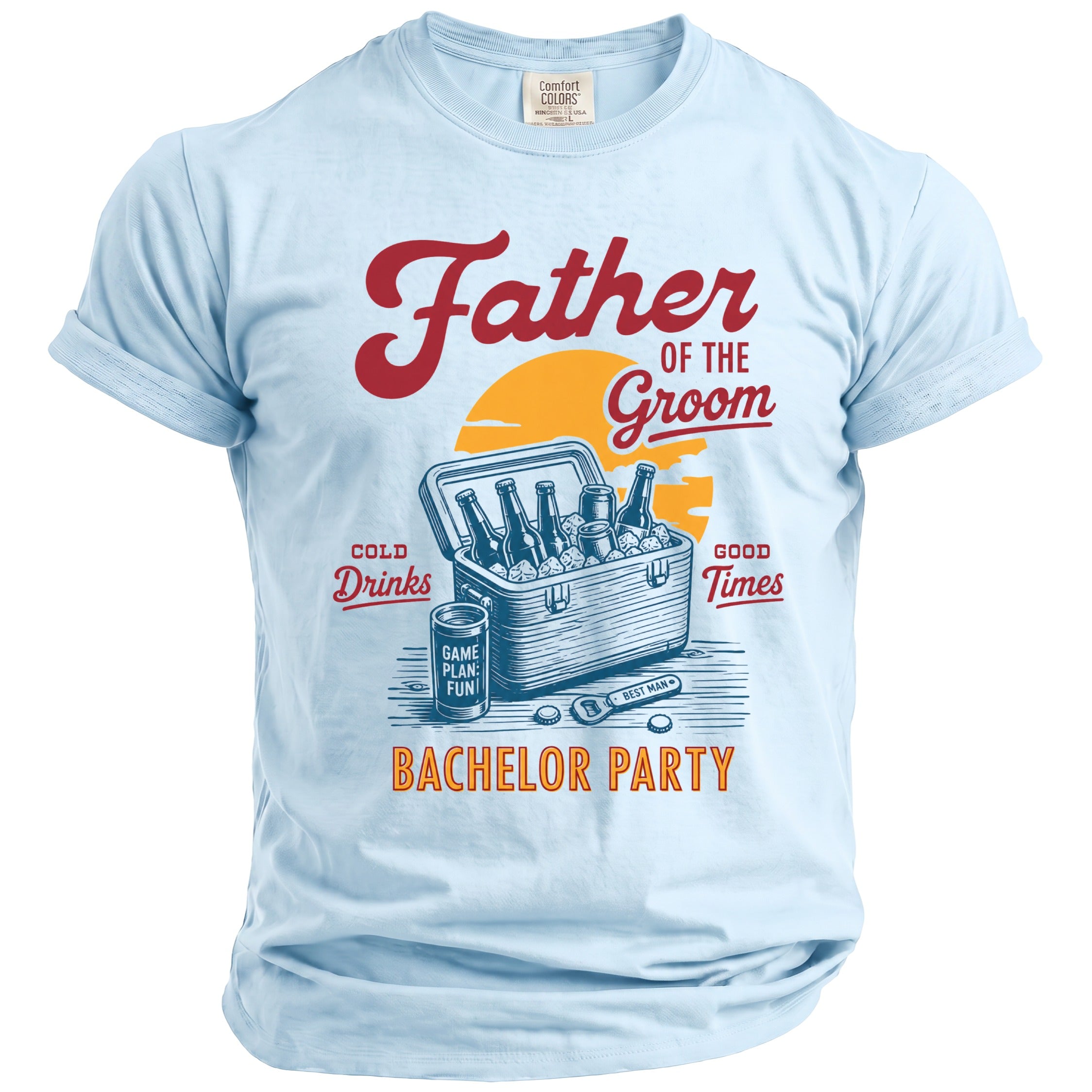 Father Groom Bachelor T-Shirt - Midnight Gents