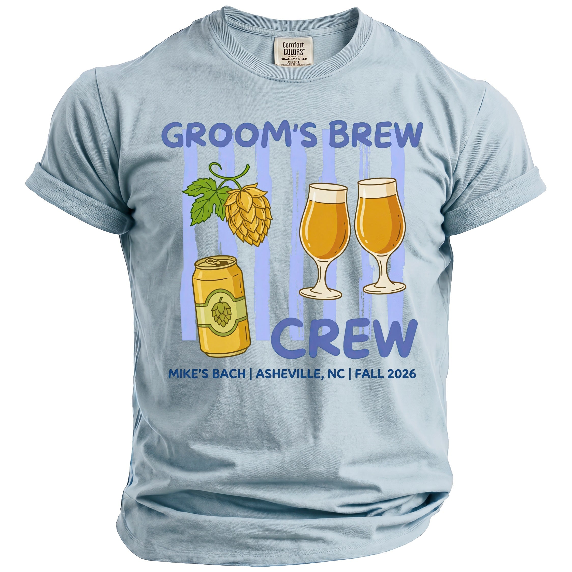 Groom's Brew Crew T-Shirt - Midnight Gents