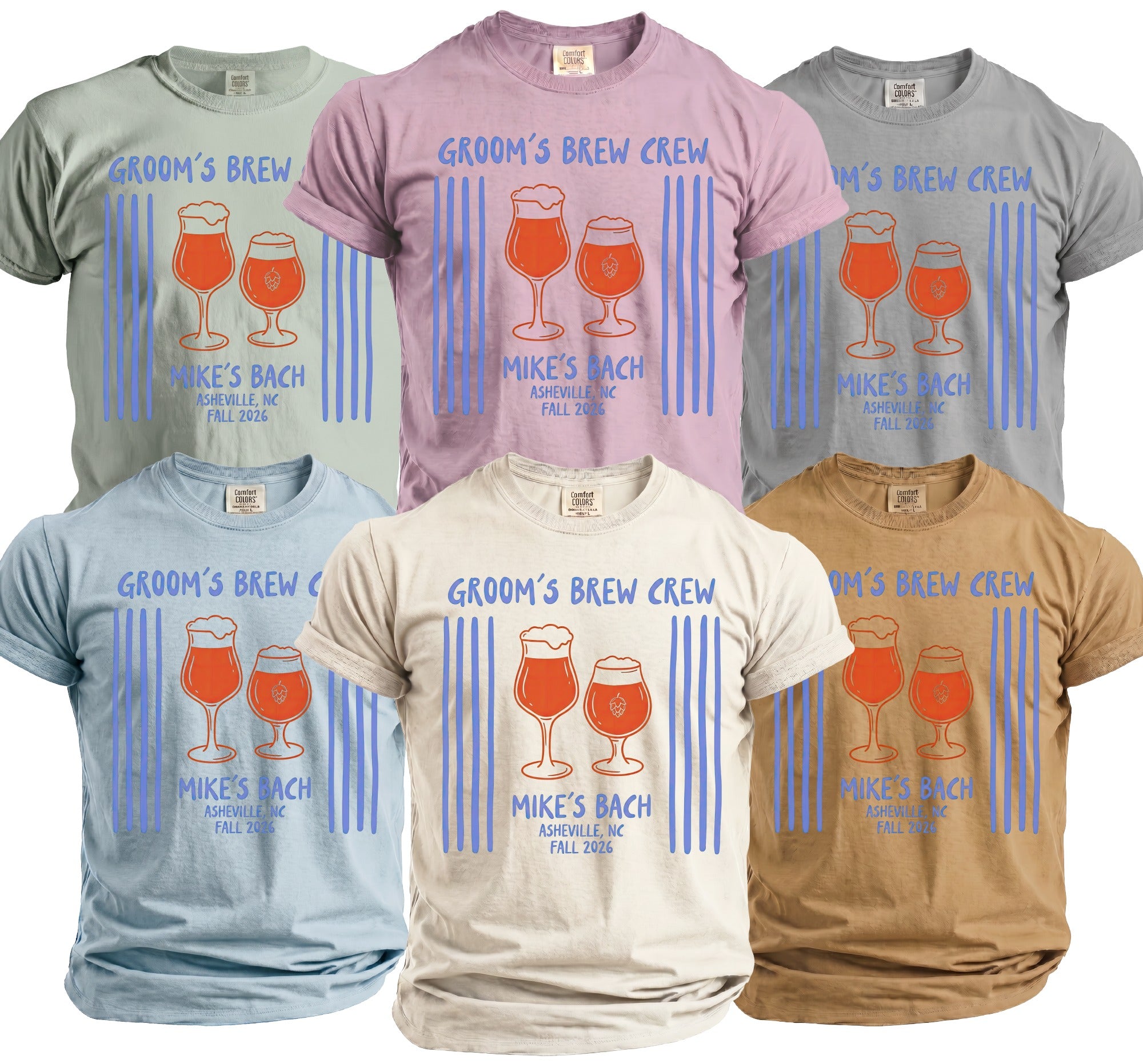 Groom's Brew Crew T-Shirt - Midnight Gents