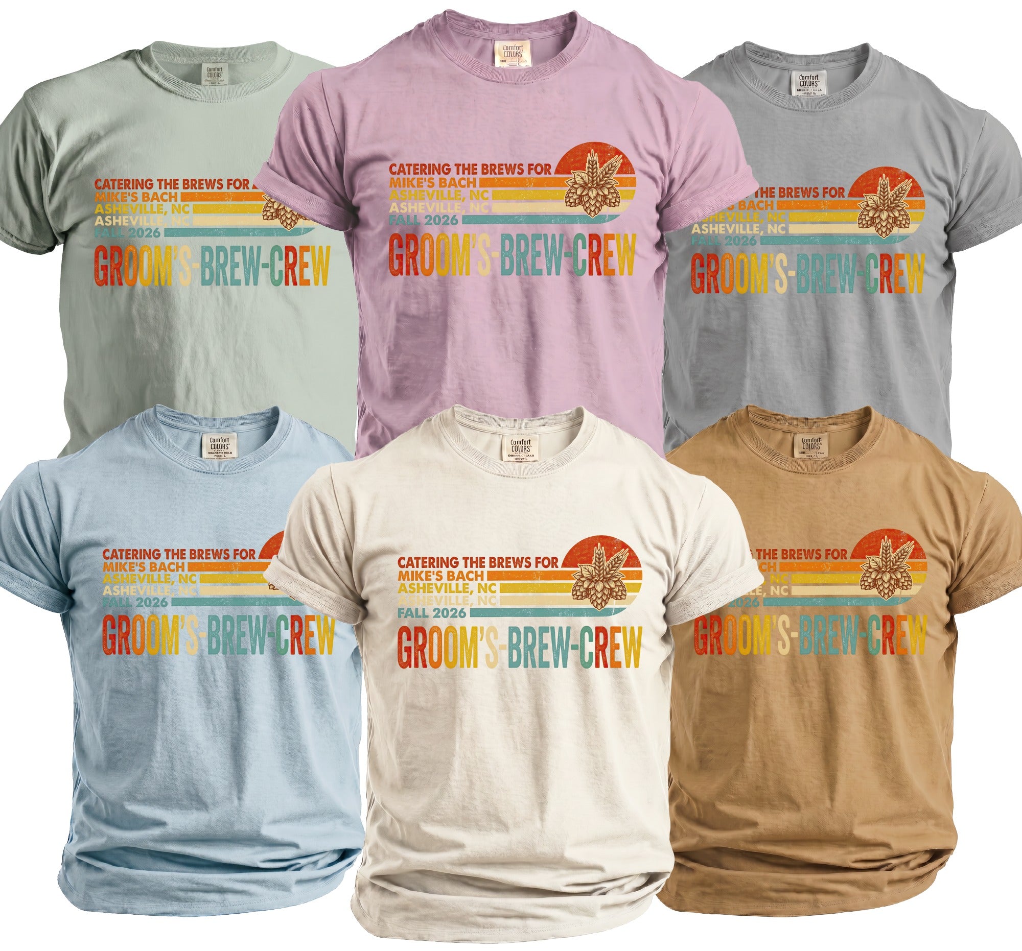 Brew Crew Bachelor Party T-Shirt - Midnight Gents