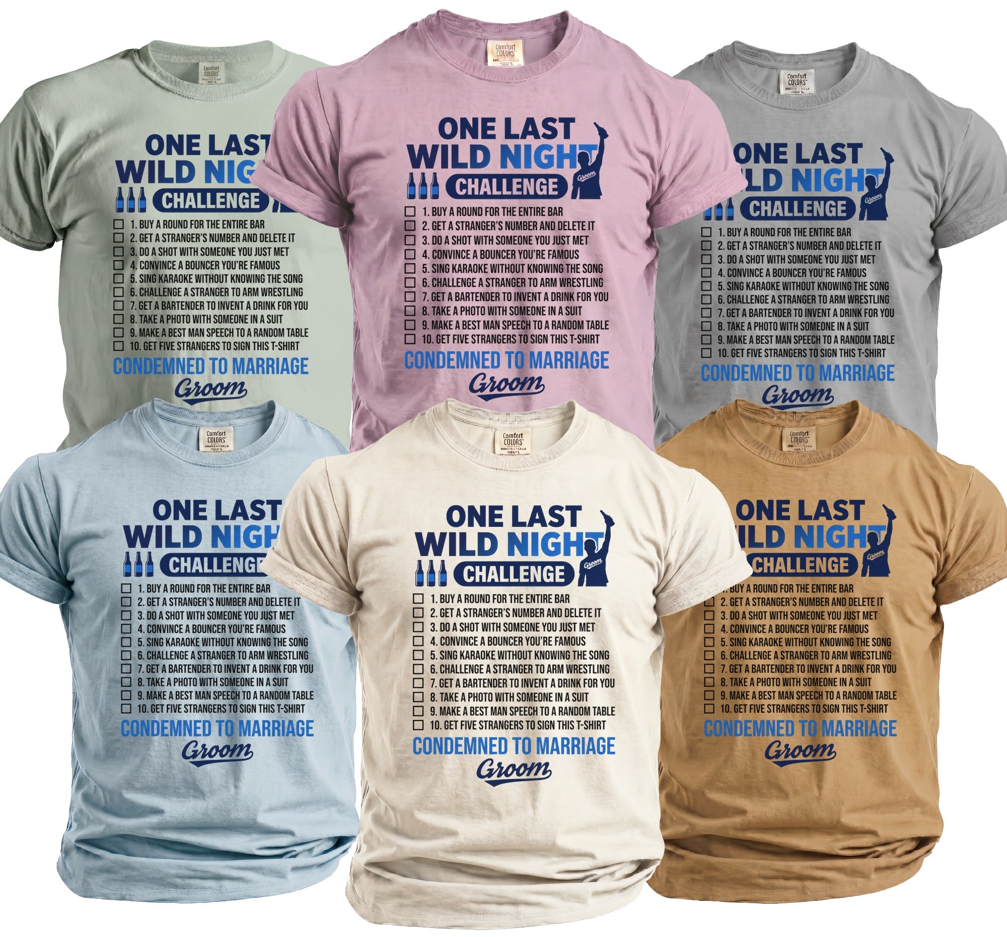 Last Wild Night Challenge Tee - Midnight Gents