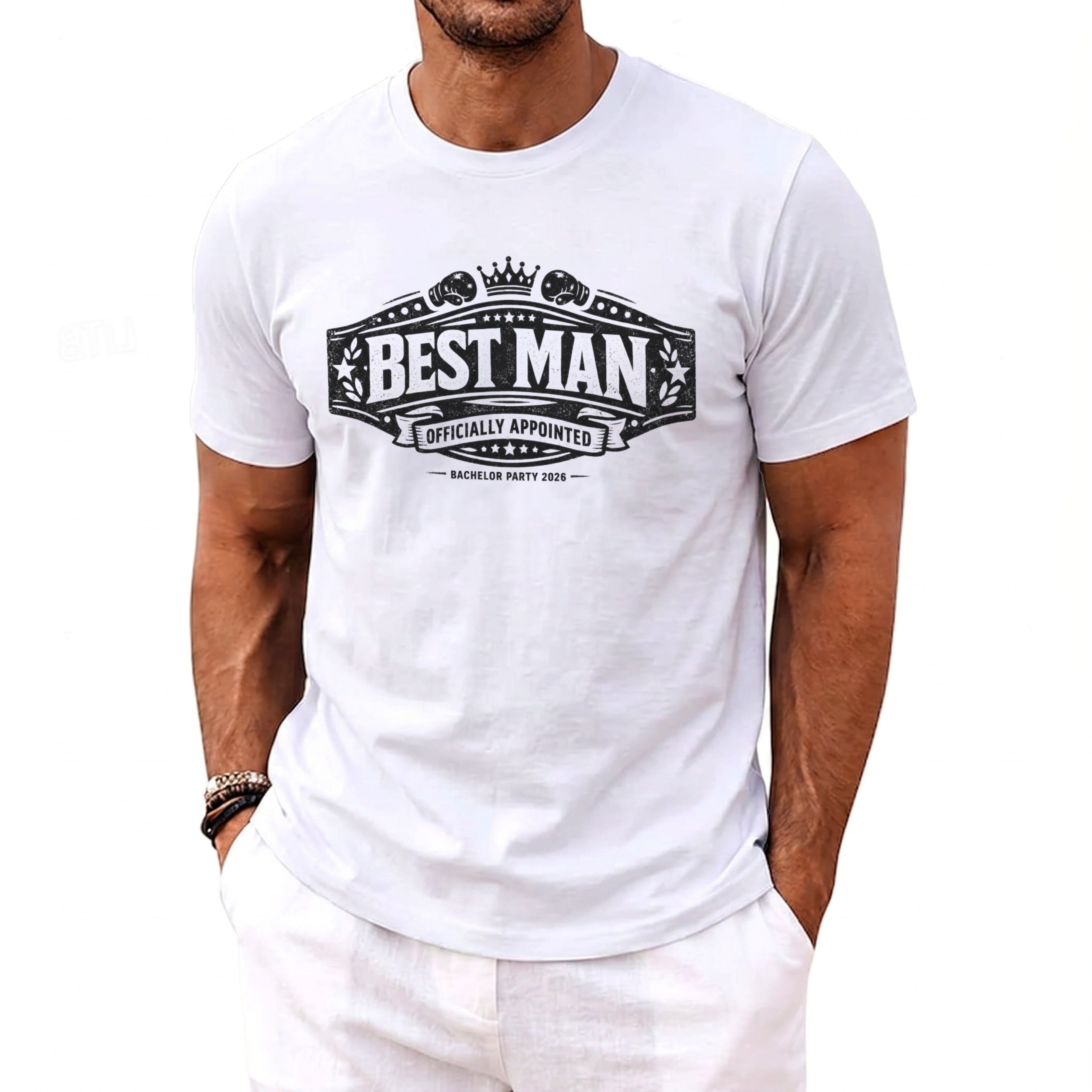 Best Man Bachelor T-Shirt - Midnight Gents