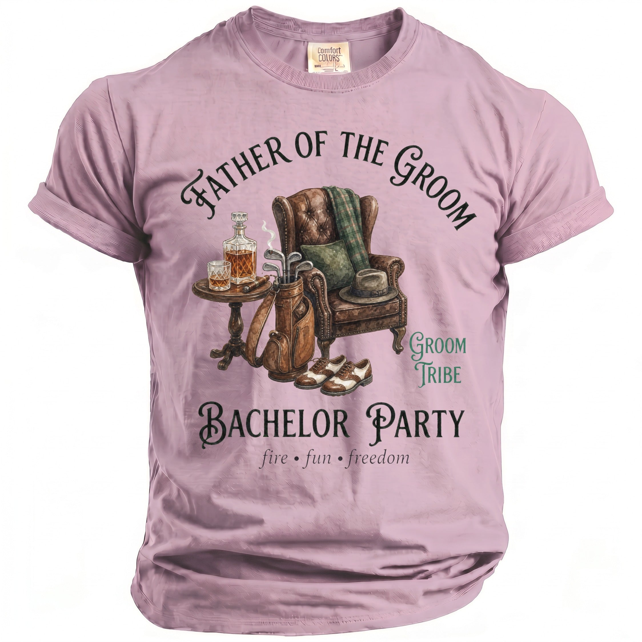 Father Groom Party Te-Shirt - Midnight Gents