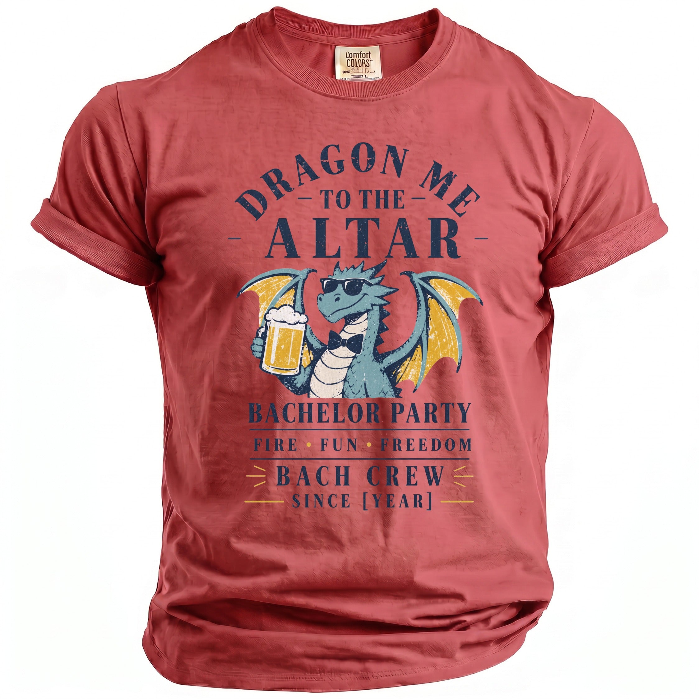 Dragon Bachelor Party T-Shirt - Midnight Gents