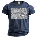 Navy t-shirt with a black and white graphic of tools and the text "GRANDPA'S GOT THIS".