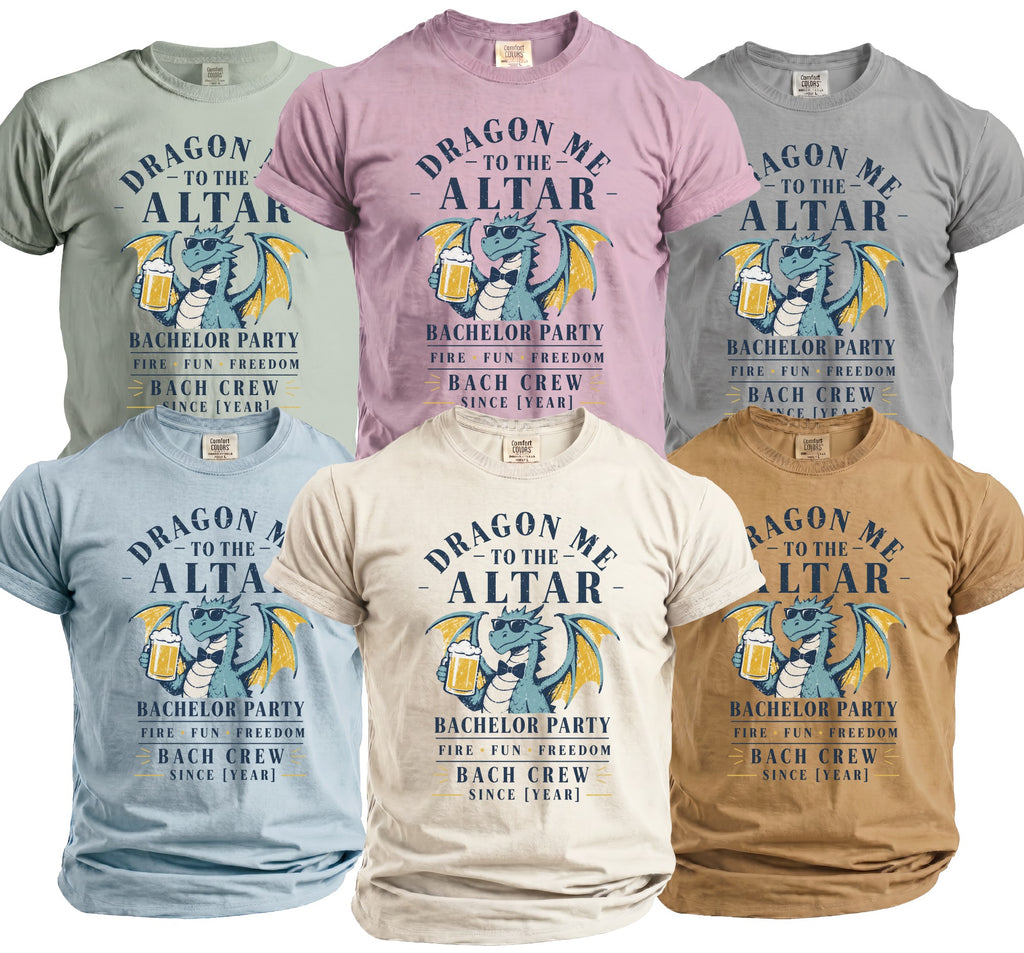 Dragon Bachelor Party T-Shirt - Midnight Gents