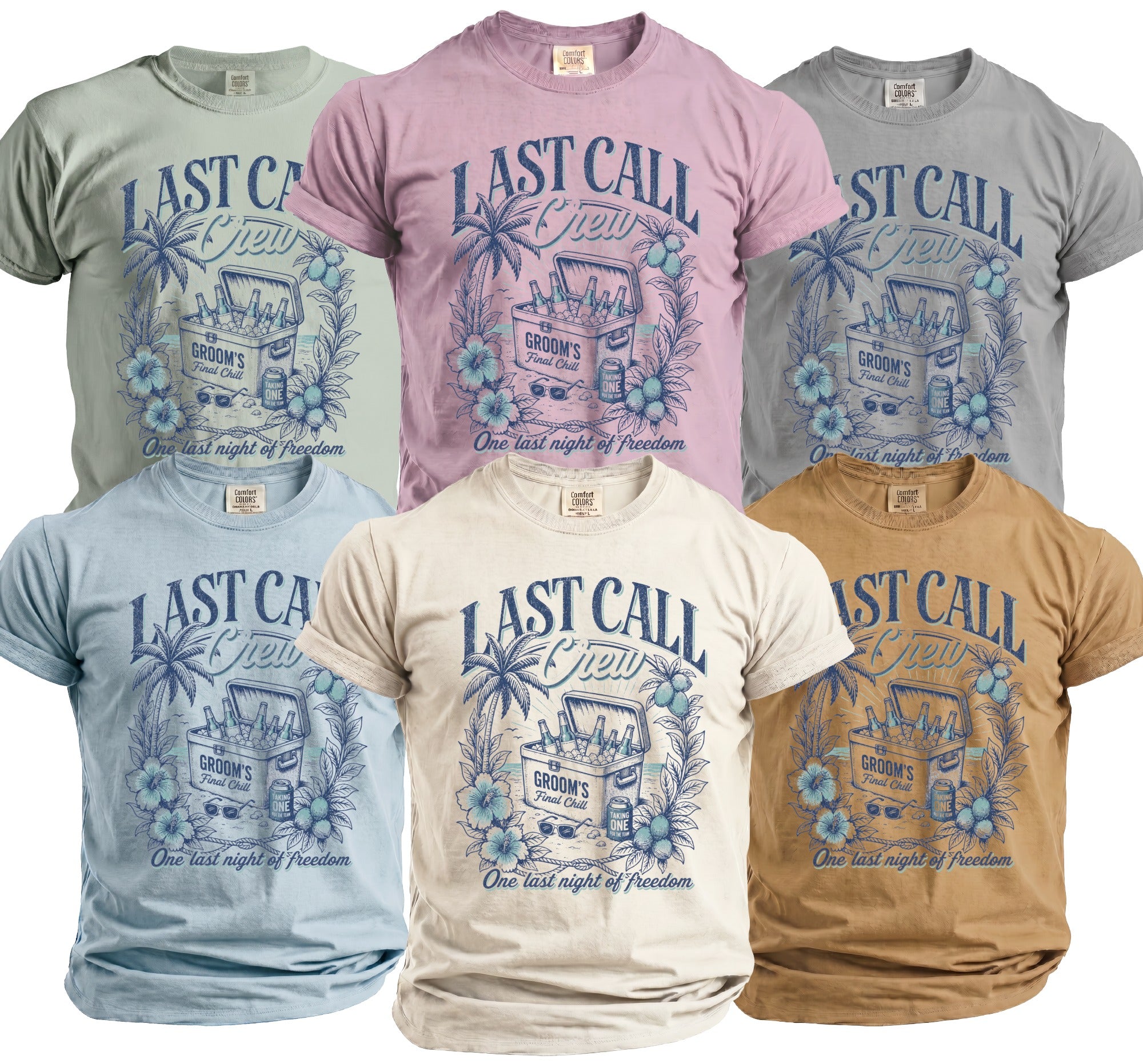 Groom's Last Call T-Shirt - Midnight Gents
