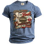 Blue t-shirt with "Mike's Bach", "The Bach", and "The Final Countdown" graphics.