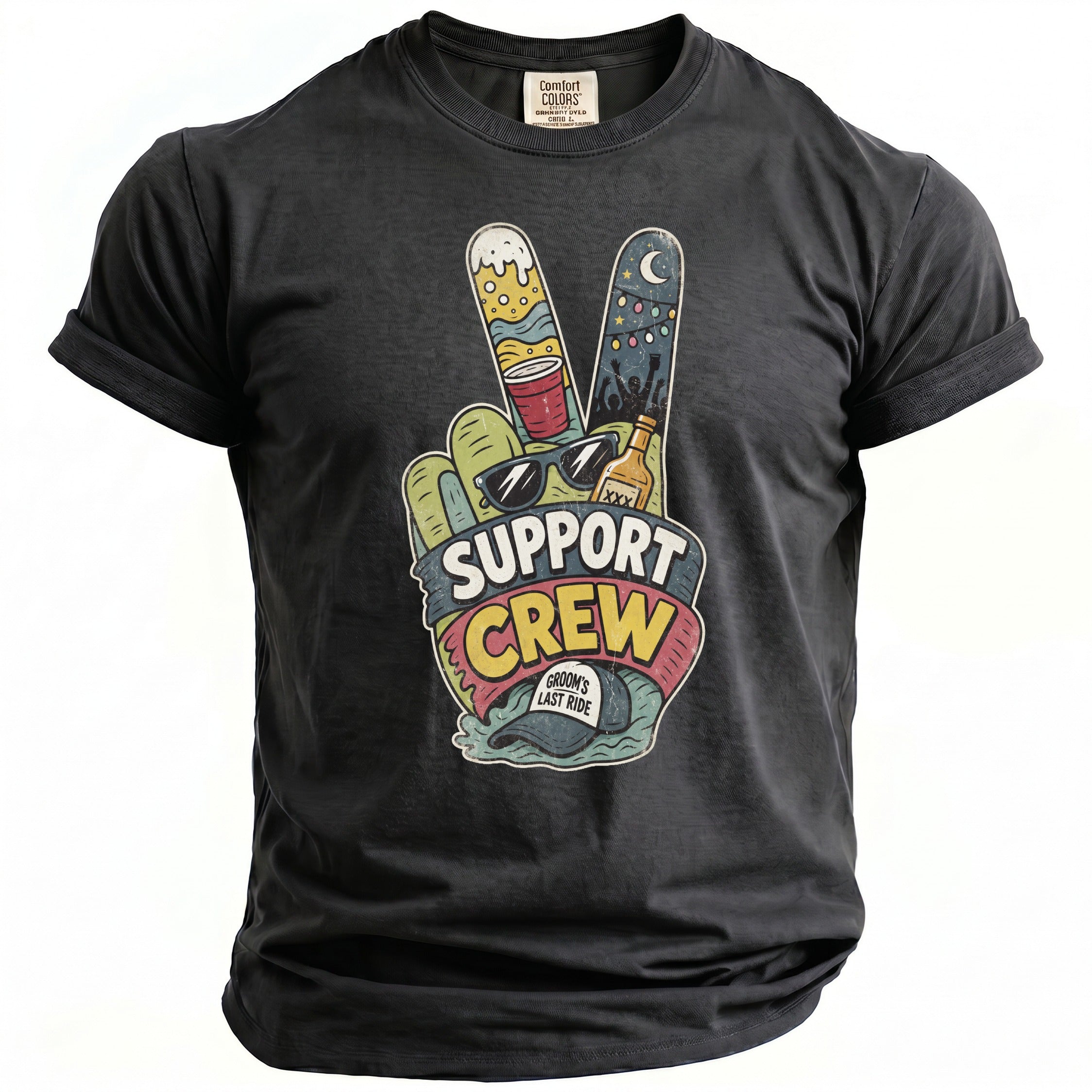 Support Crew Bachelor T-Shirt - Midnight Gents