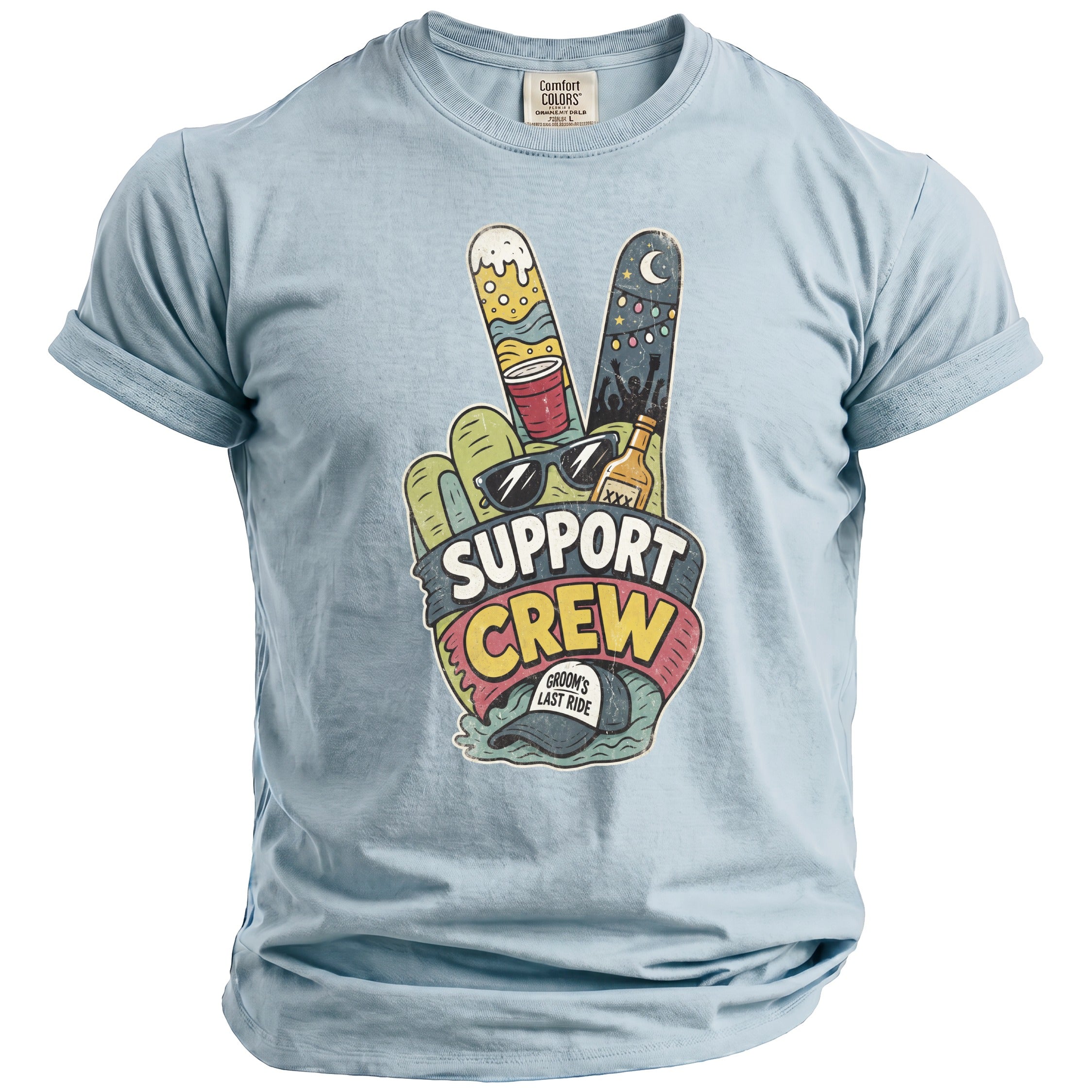 Support Crew Bachelor T-Shirt - Midnight Gents