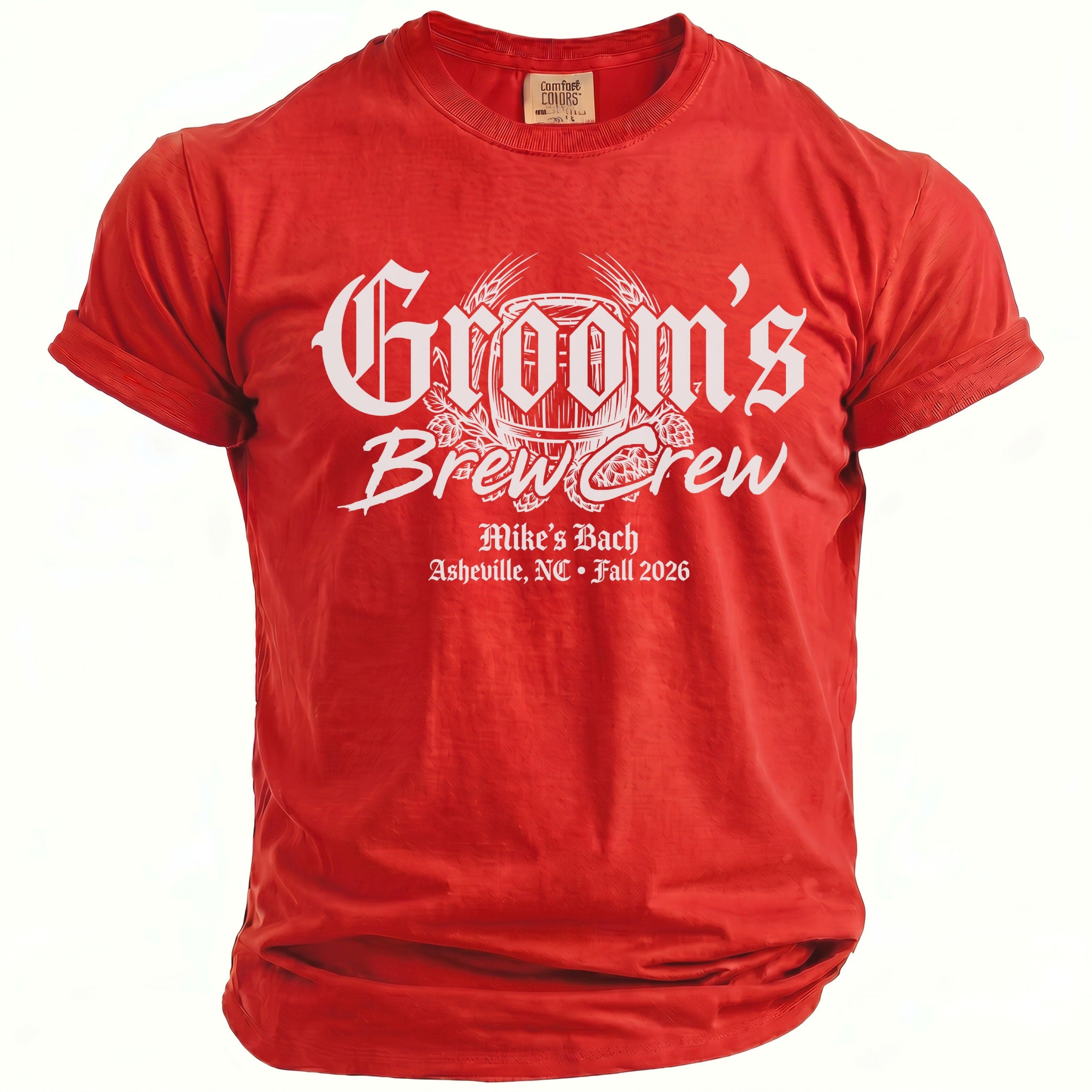 Groom's Brew Crew T-Shirt - Midnight Gents