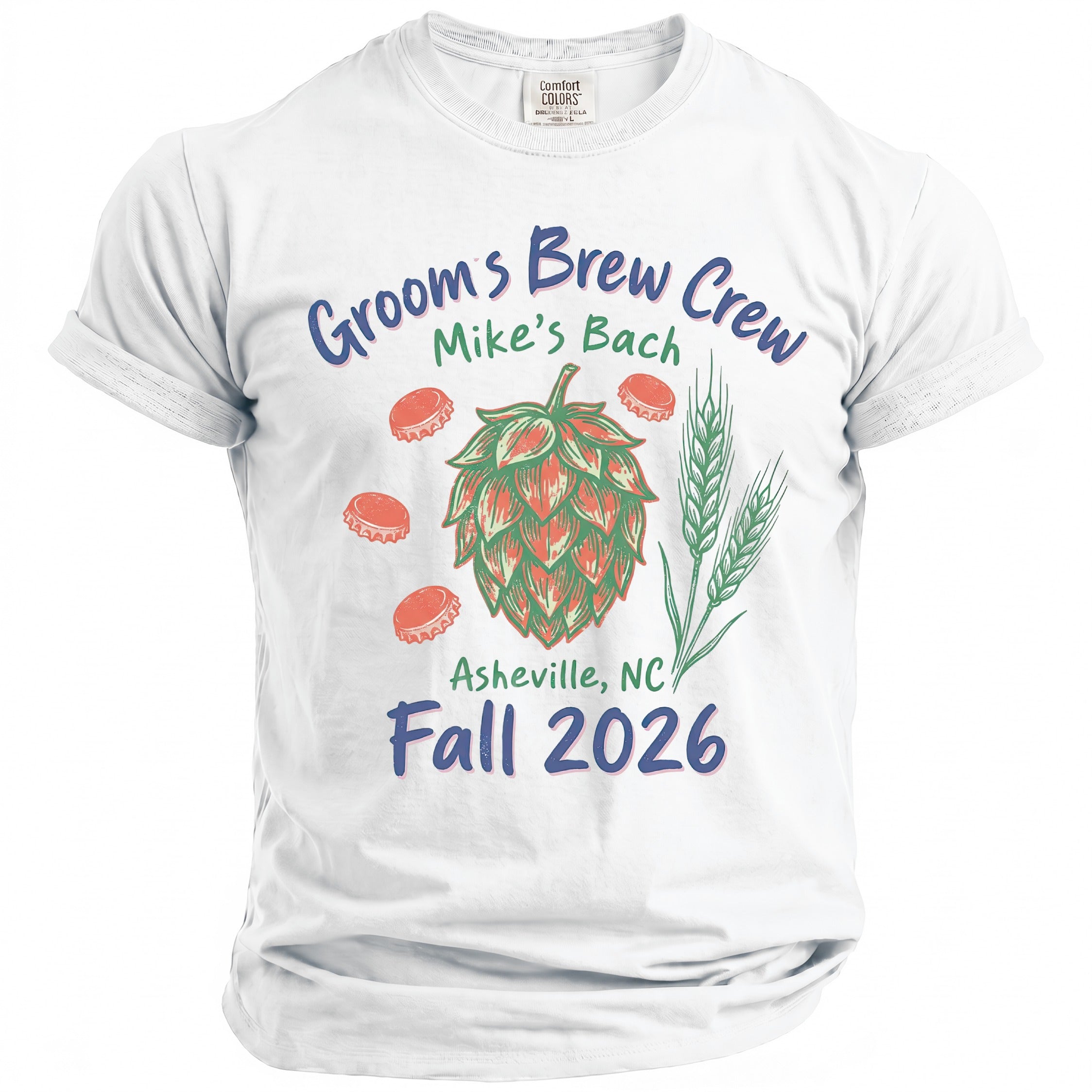 Groom's Brew Crew T-Shirt - Midnight Gents