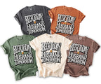 Five t-shirts in various colors with "Beer today Husband tomorrow" text.