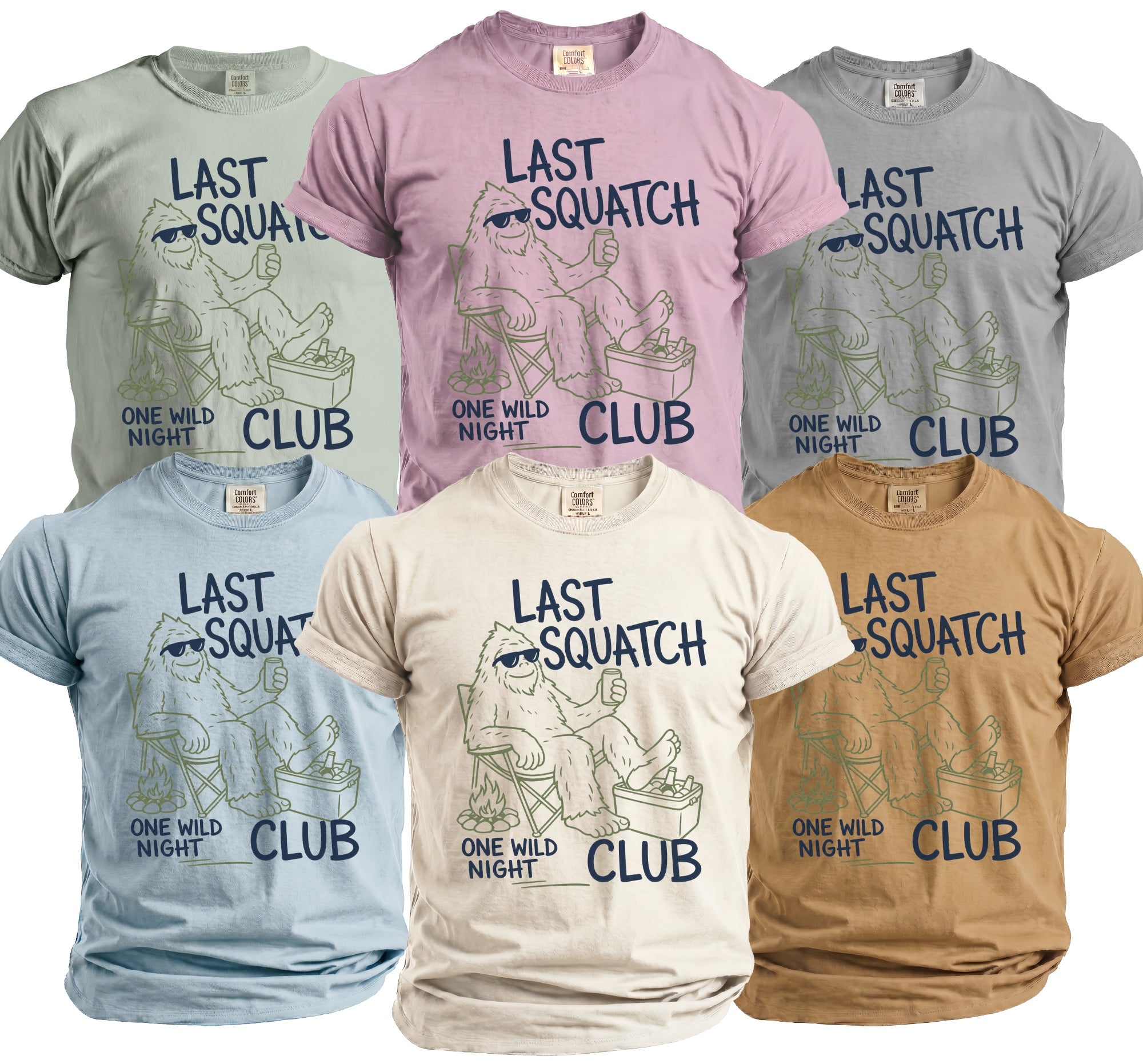 Last Squatch Bachelor Party T-Shirt - Midnight Gents