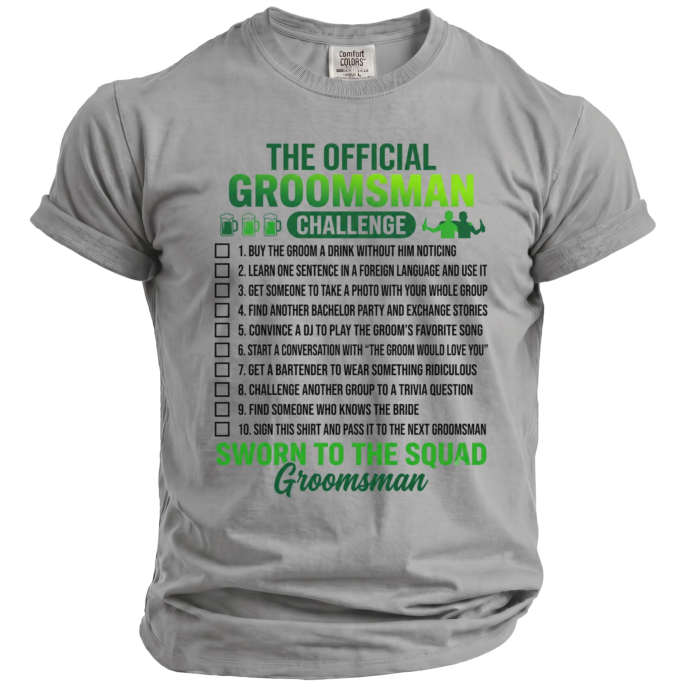 Groomsman Challenge T-Shirt - Midnight Gents