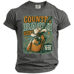 Country Bach Scene graphic with guitar, cowboy hat, beer, and text.