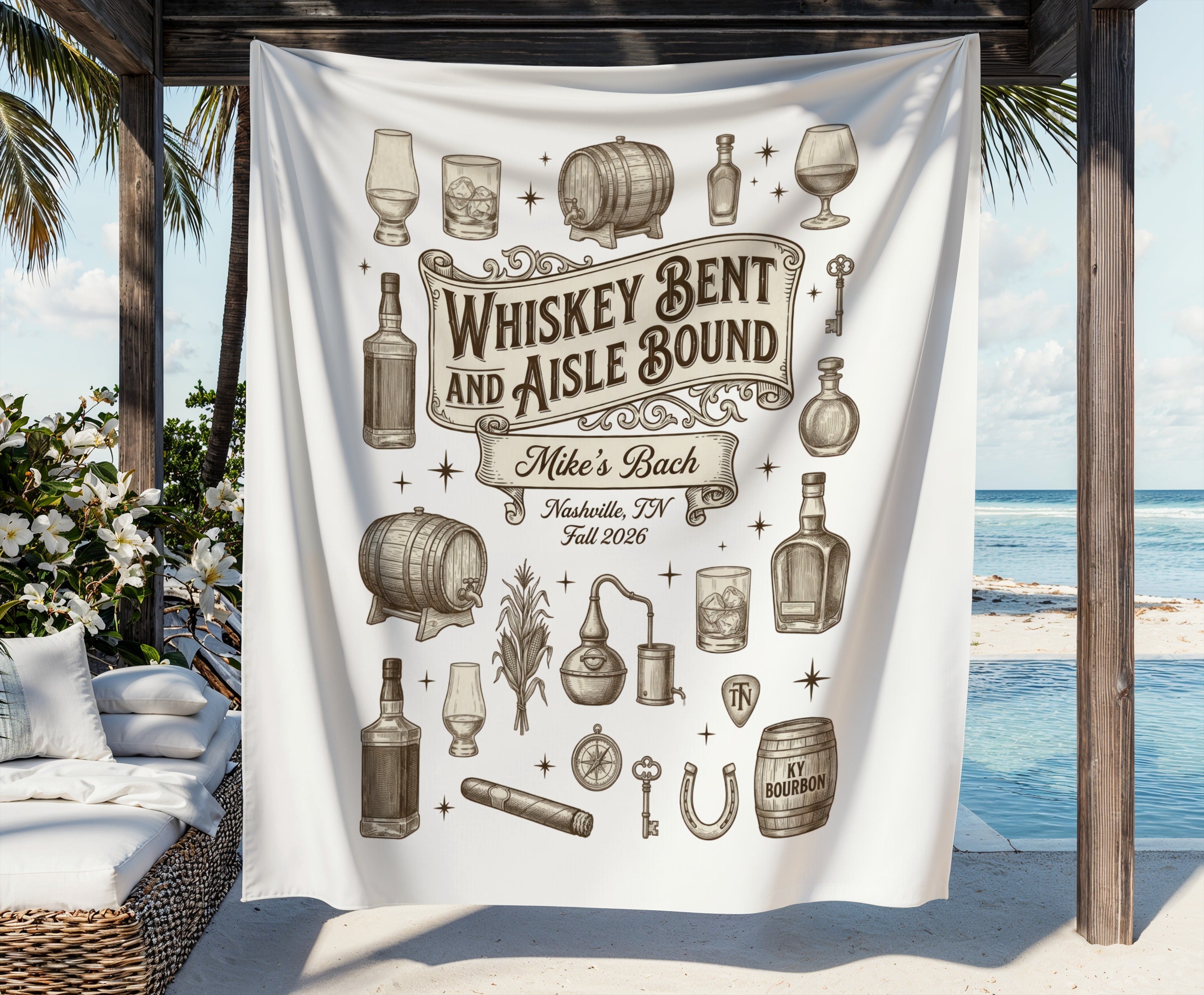 Whiskey Bent Aisle Bound Tapestries - Midnight Gents