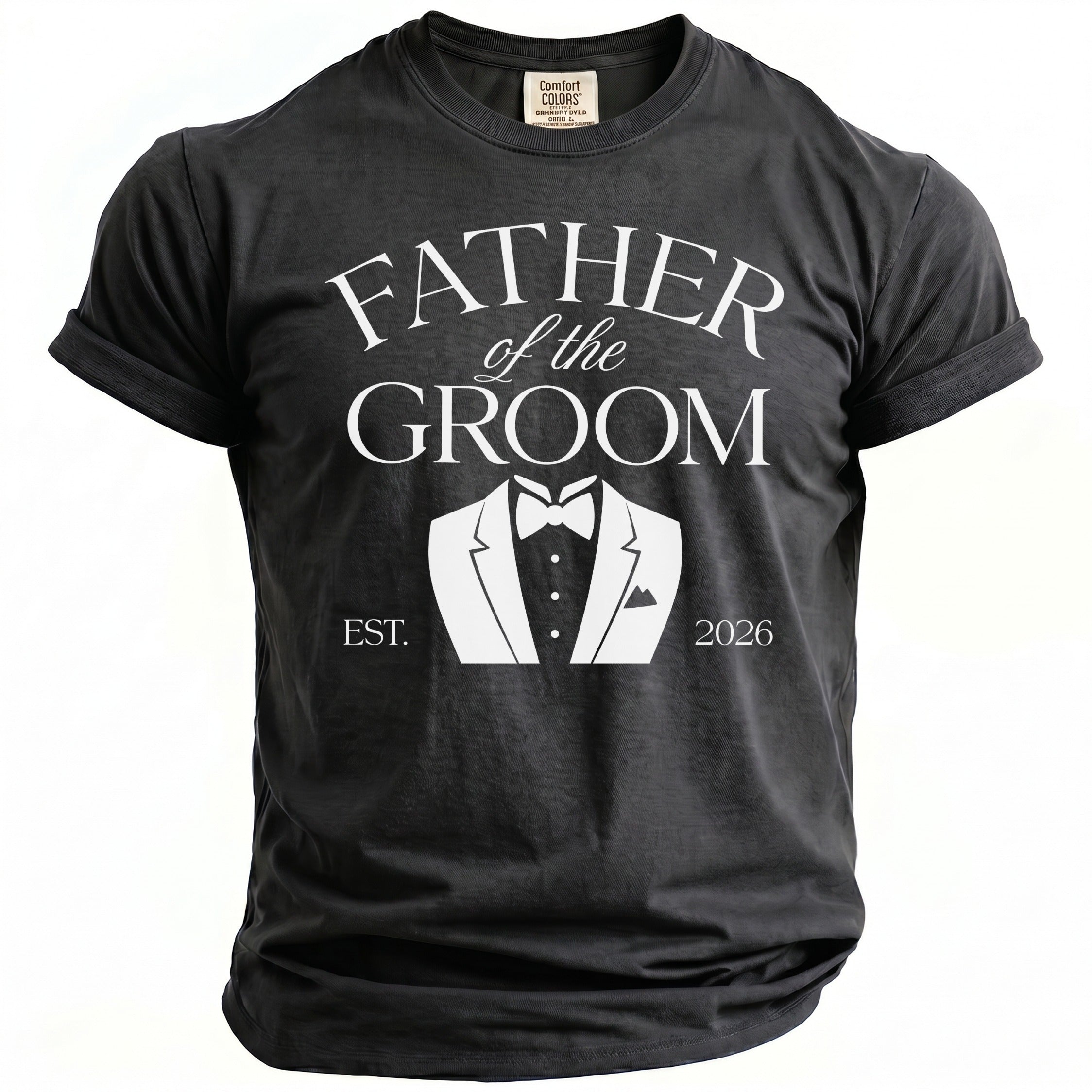 Father Groom Tuxedo T-Shirt - Midnight Gents