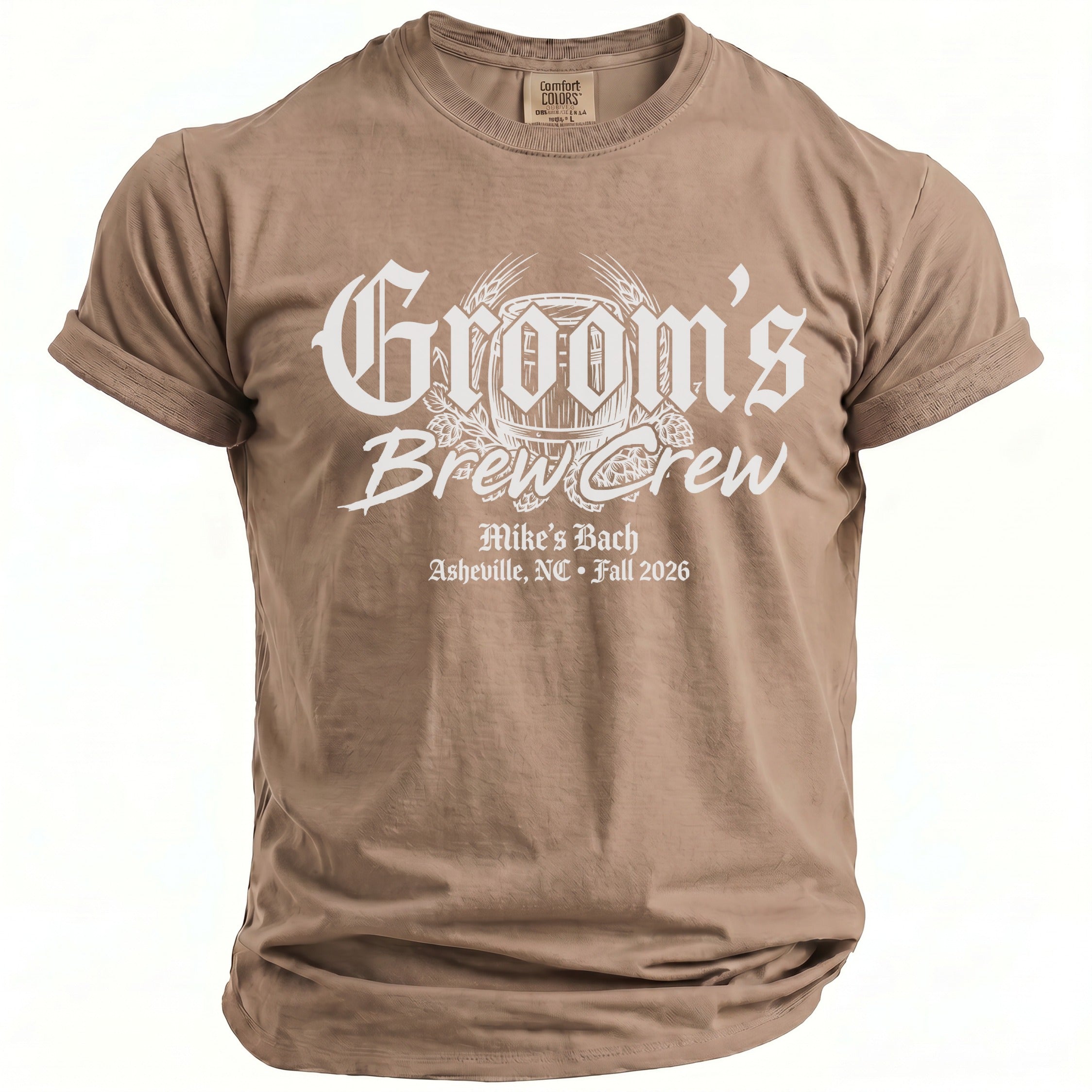 Groom's Brew Crew T-Shirt - Midnight Gents
