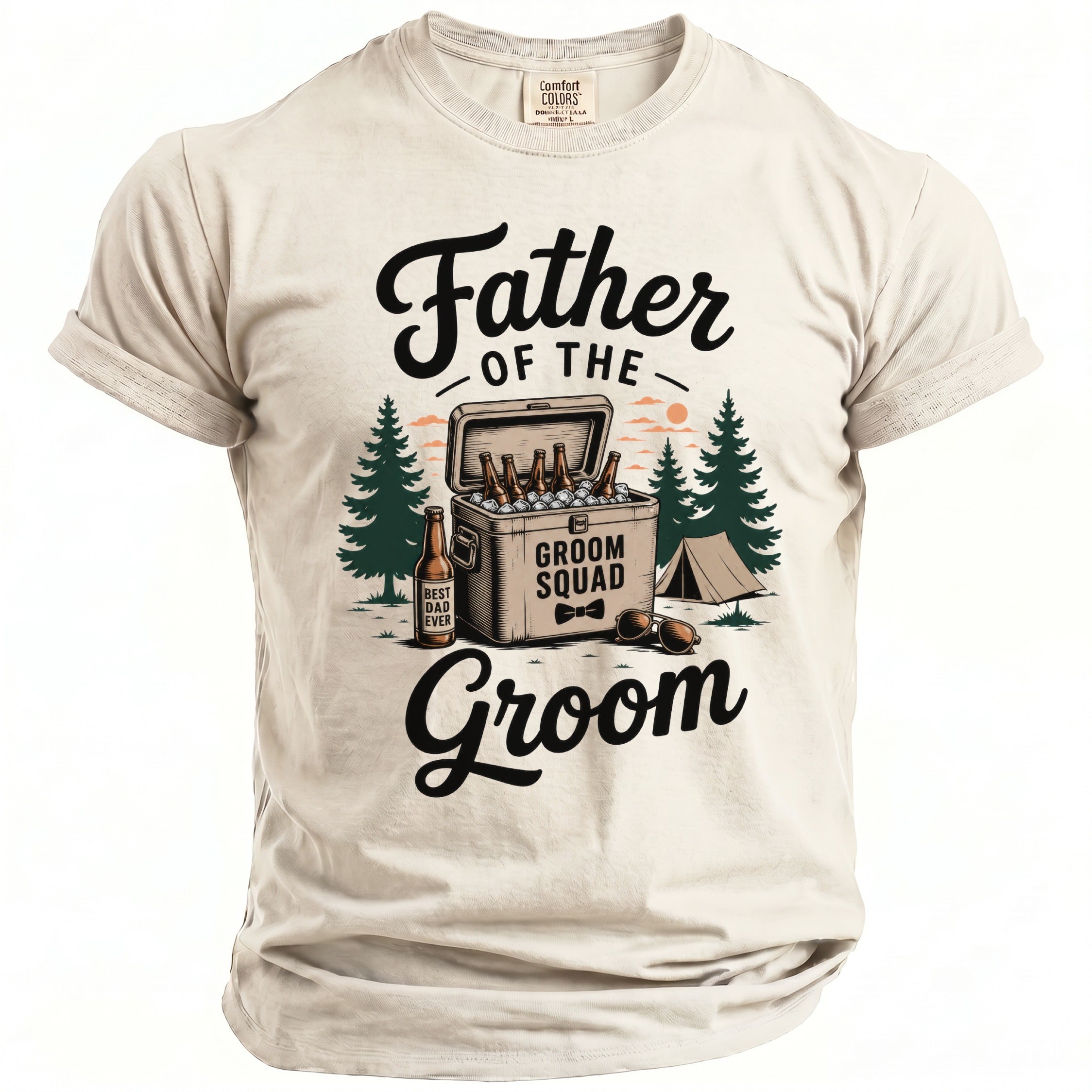 Father Groom Squad T-Shirt - Midnight Gents