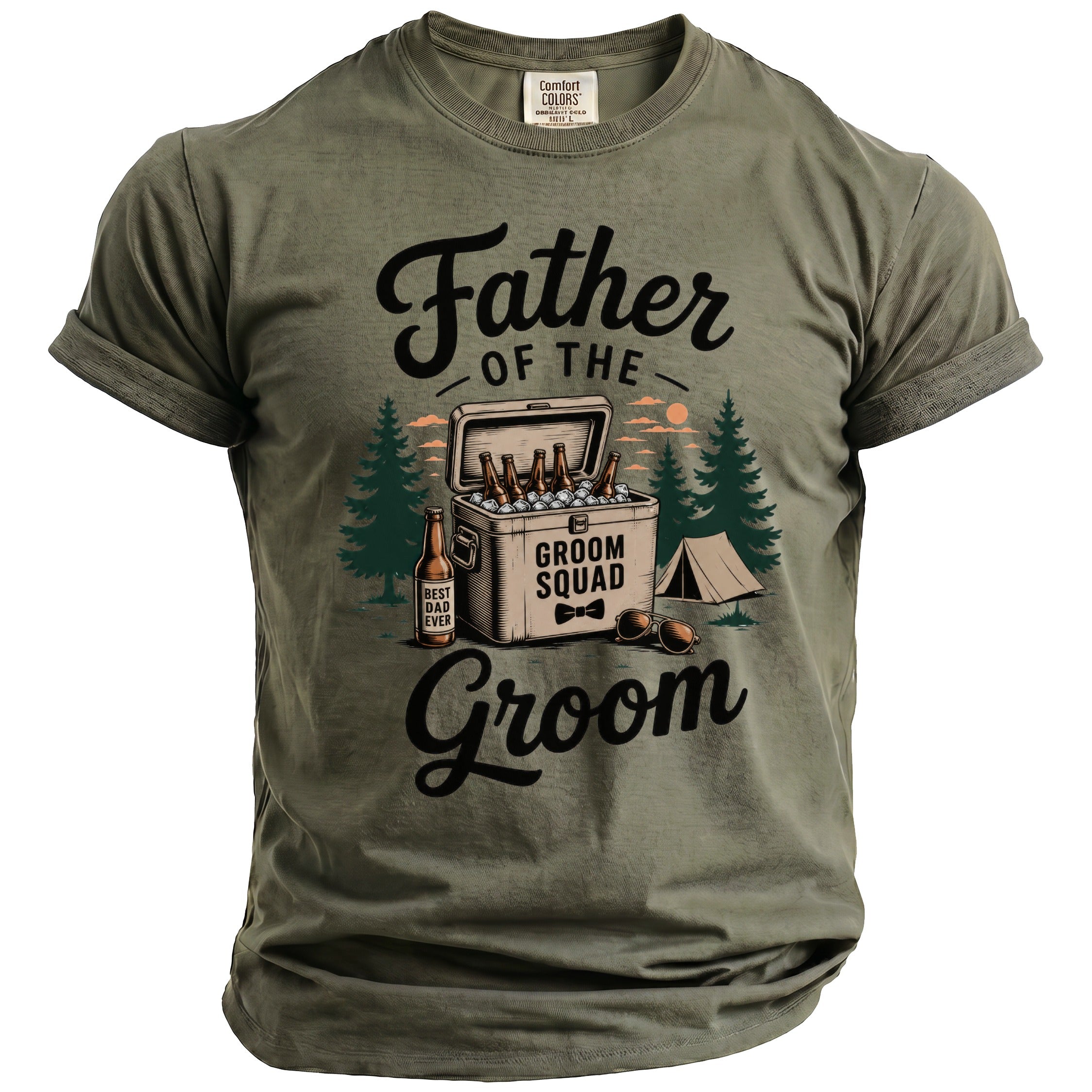 Father Groom Squad T-Shirt - Midnight Gents