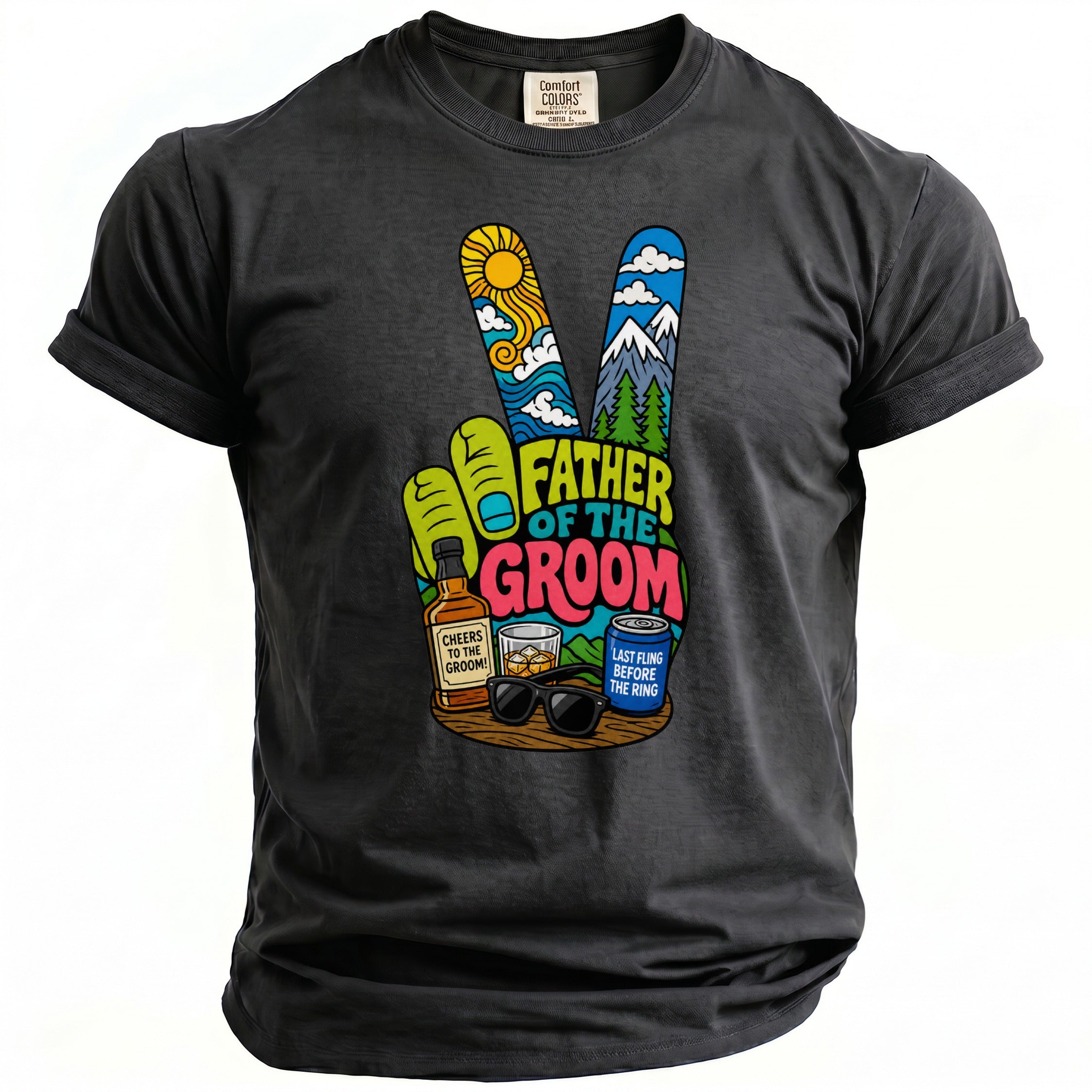 Father Groom Party T-Shirt - Midnight Gents