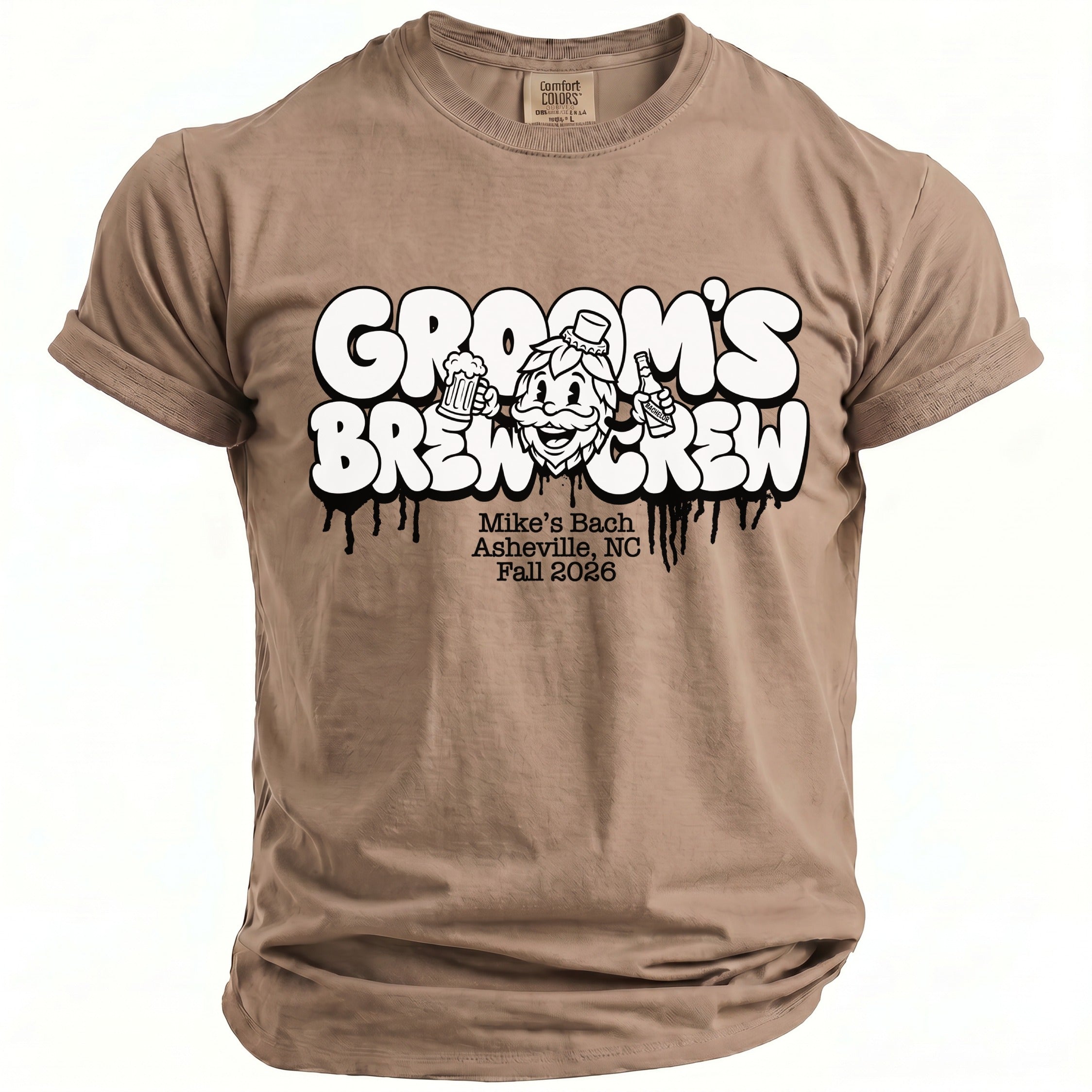 Groom's Brew Crew Party T-Shirt - Midnight Gents