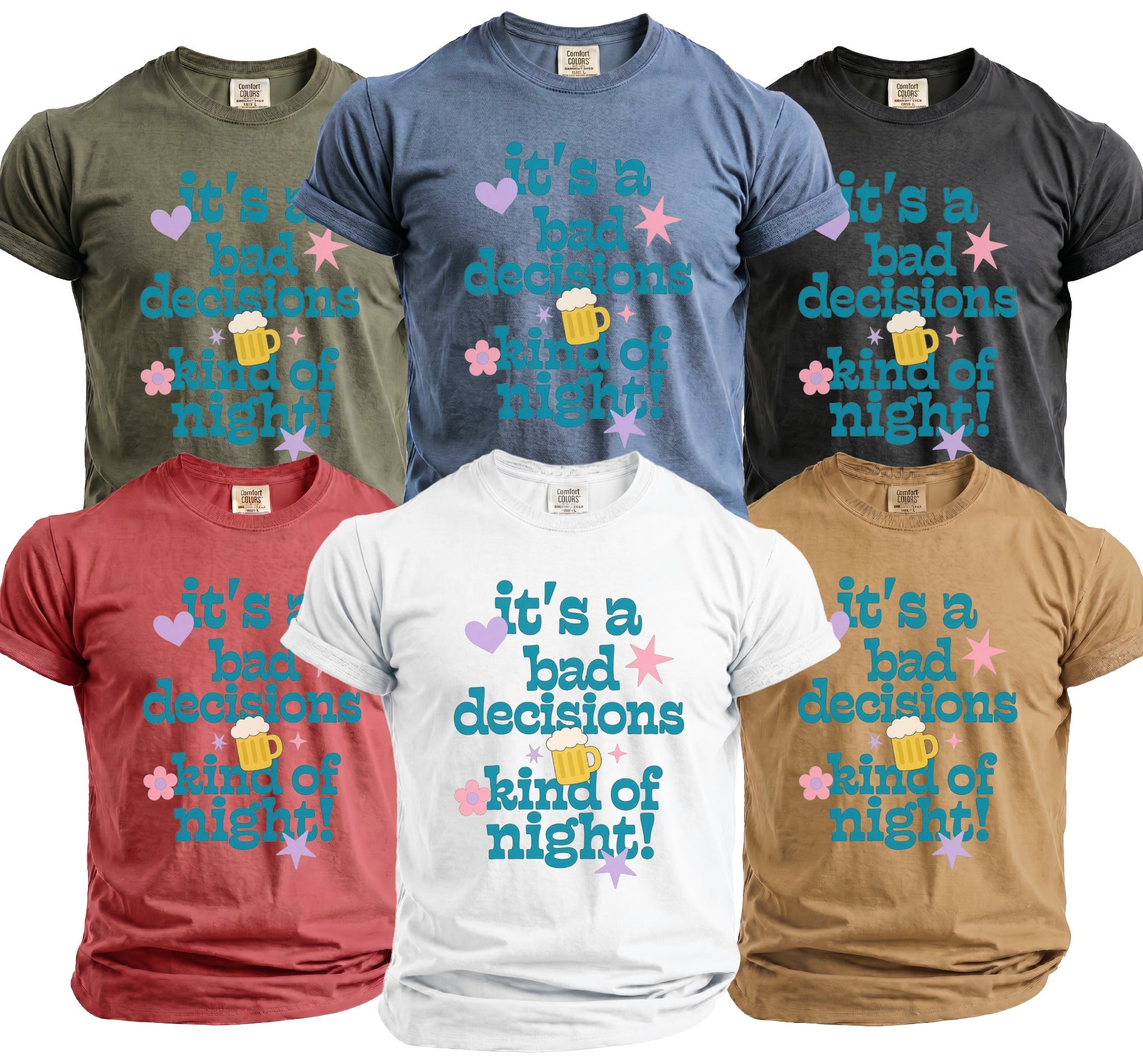 Bad Decisions T-Shirt - Midnight Gents