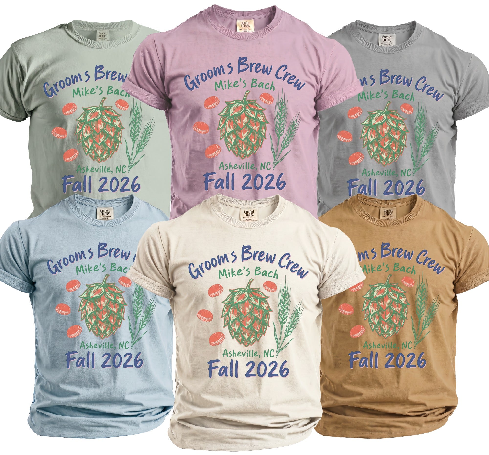 Groom's Brew Crew T-Shirt - Midnight Gents