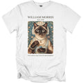 William Morris cat portrait with "FUN ARTS AND CRAFTS MOVEMENT" text.
