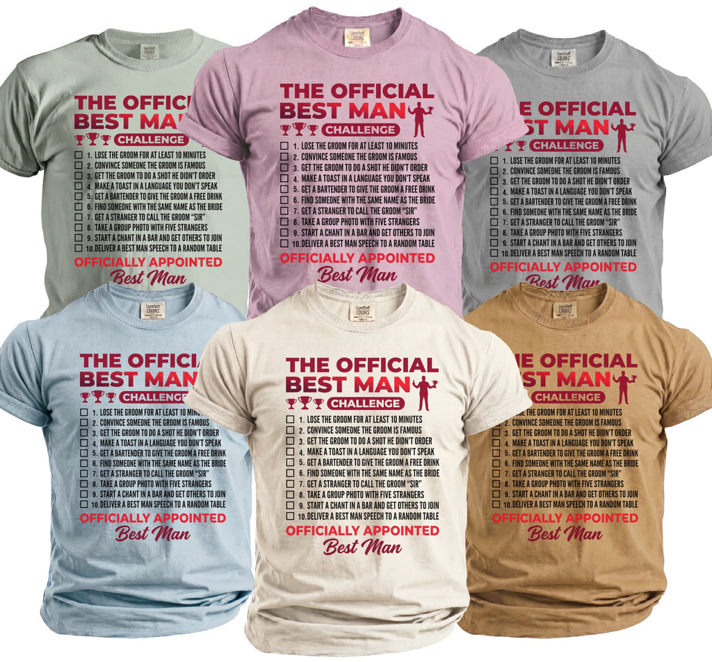 Best Man Challenge T-Shirt - Midnight Gents