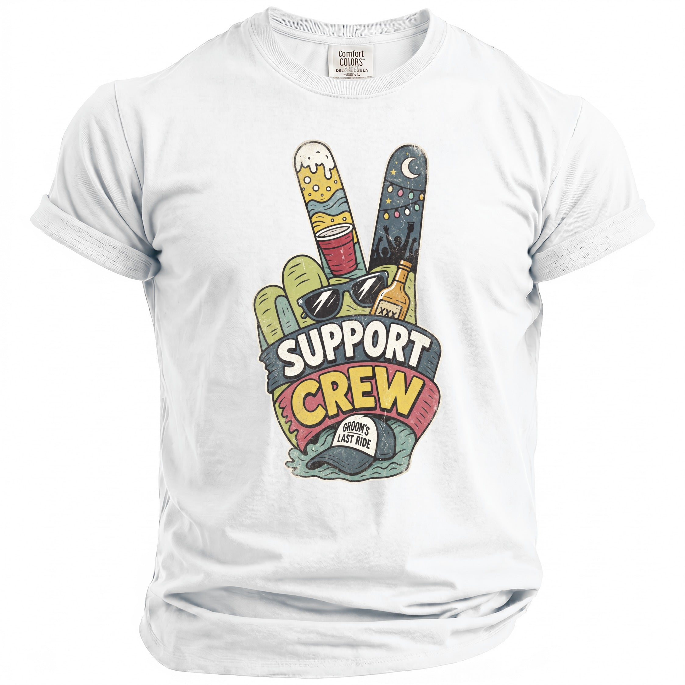 Support Crew Bachelor T-Shirt - Midnight Gents