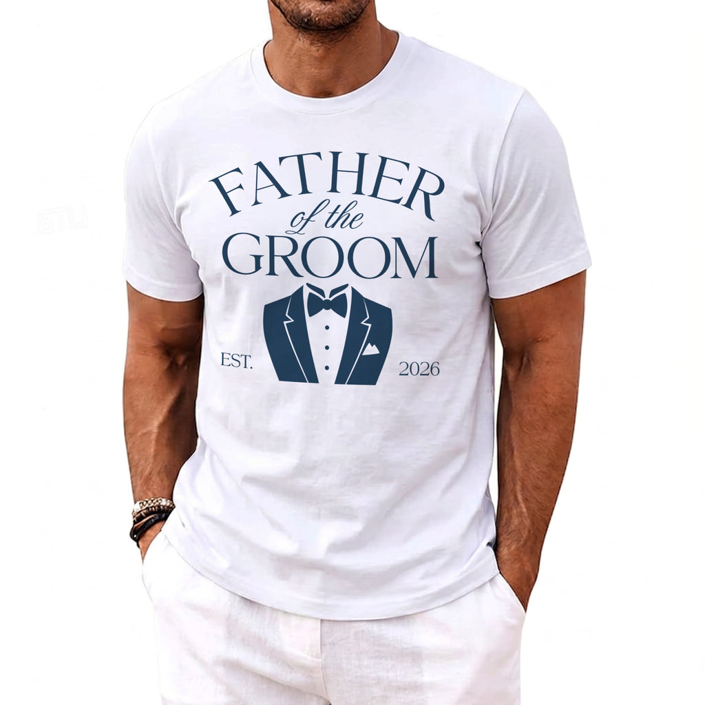 Father Groom Tuxedo T-Shirt - Midnight Gents