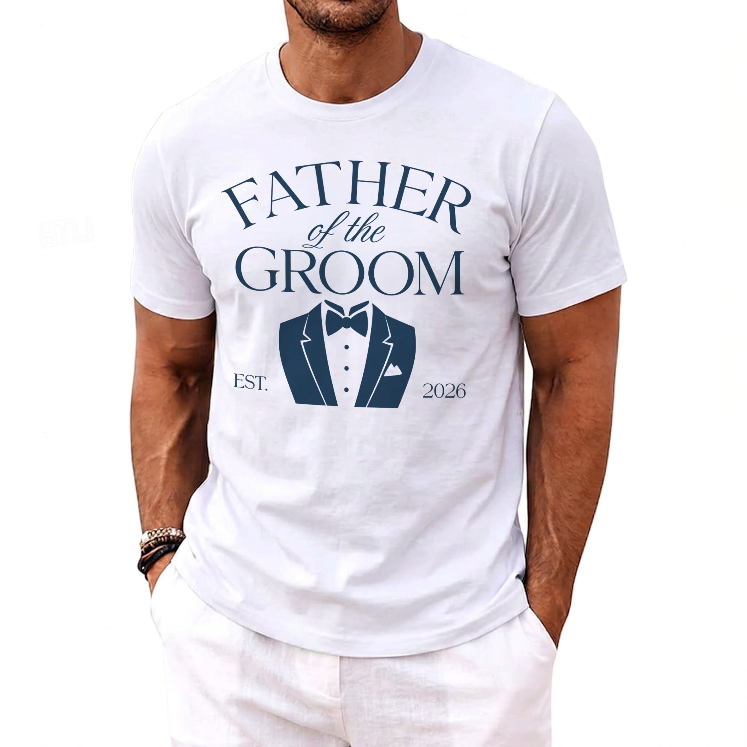 Father Groom Tuxedo T-Shirt - Midnight Gents