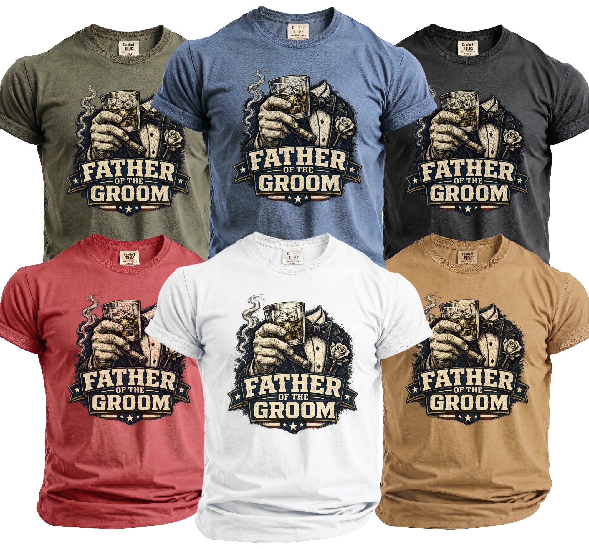 Groom's Father Party T-Shirt - Midnight Gents